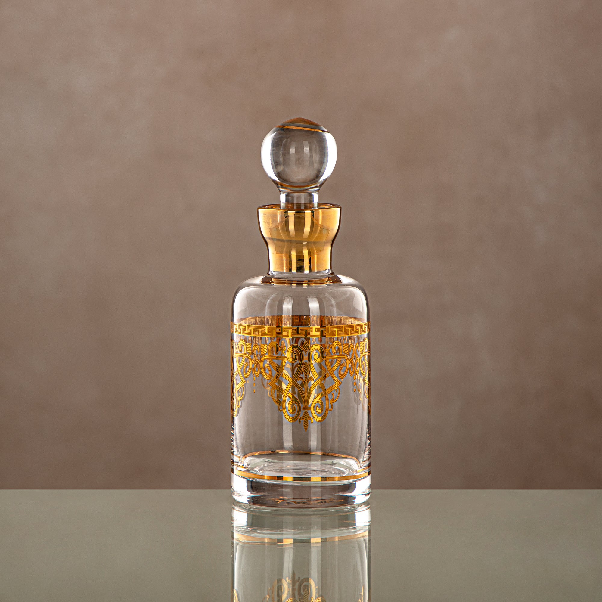 Almarjan Perfume Bottle Clear & Gold 16.5 tola (0862P-YCS-GLD) Gatherings, special occasions, Ramadan, eid