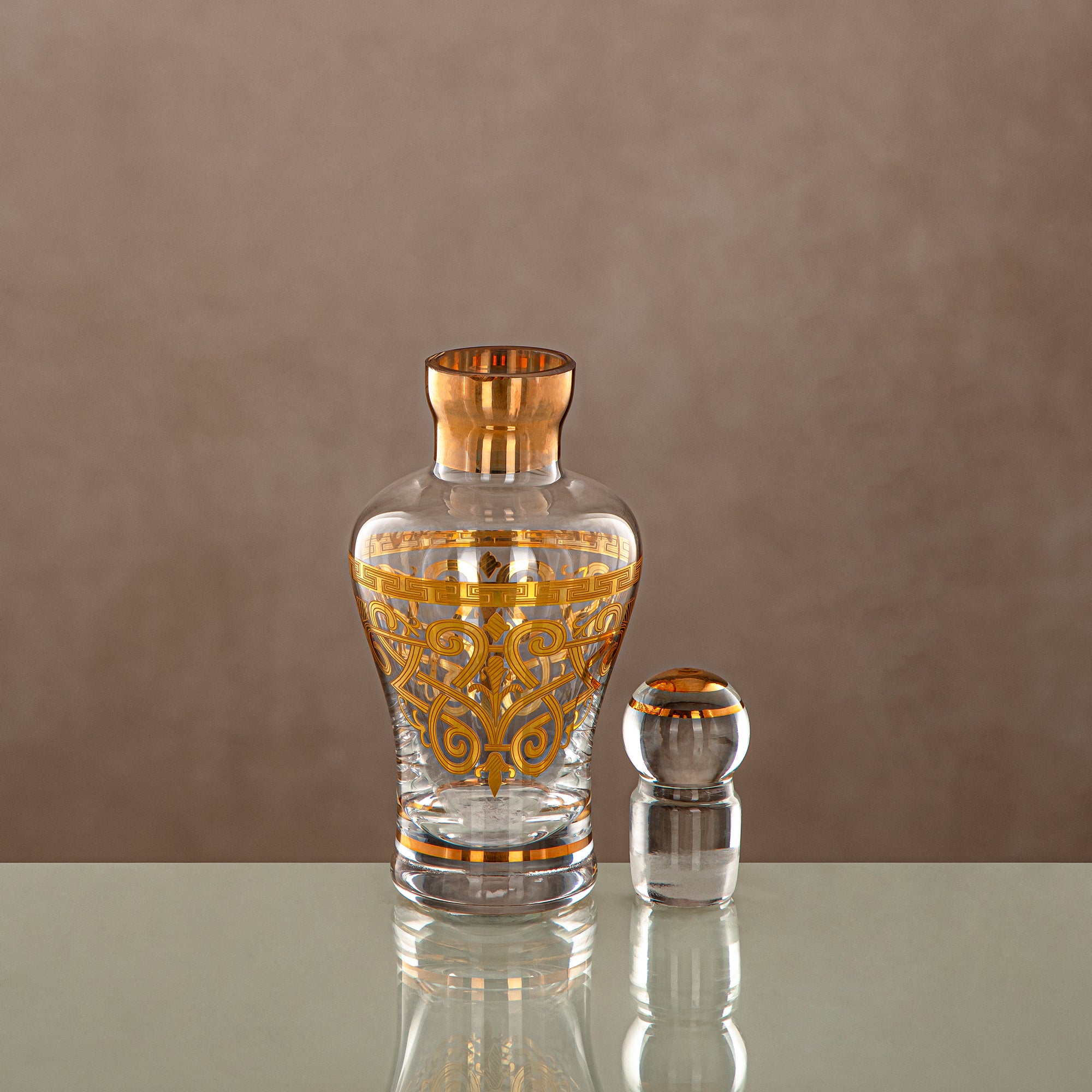 Almarjan Perfume Bottle Clear & Gold 12.5 tola (0865P-YCS-GLD) Gatherings, special occasions, Ramadan, eid