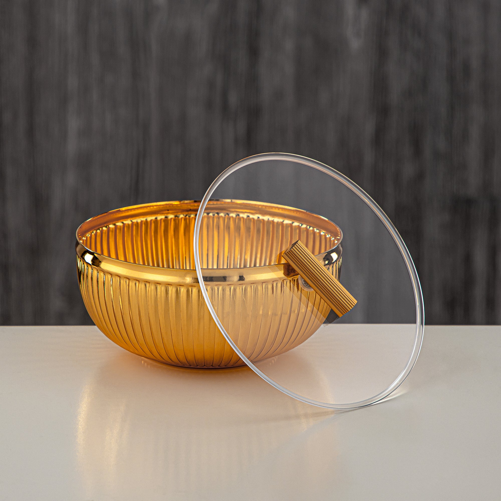 Almarjan Date Bowl Golden 13CM (326L-FG) - Serving Dates, Halwa, Ramadan & Eid