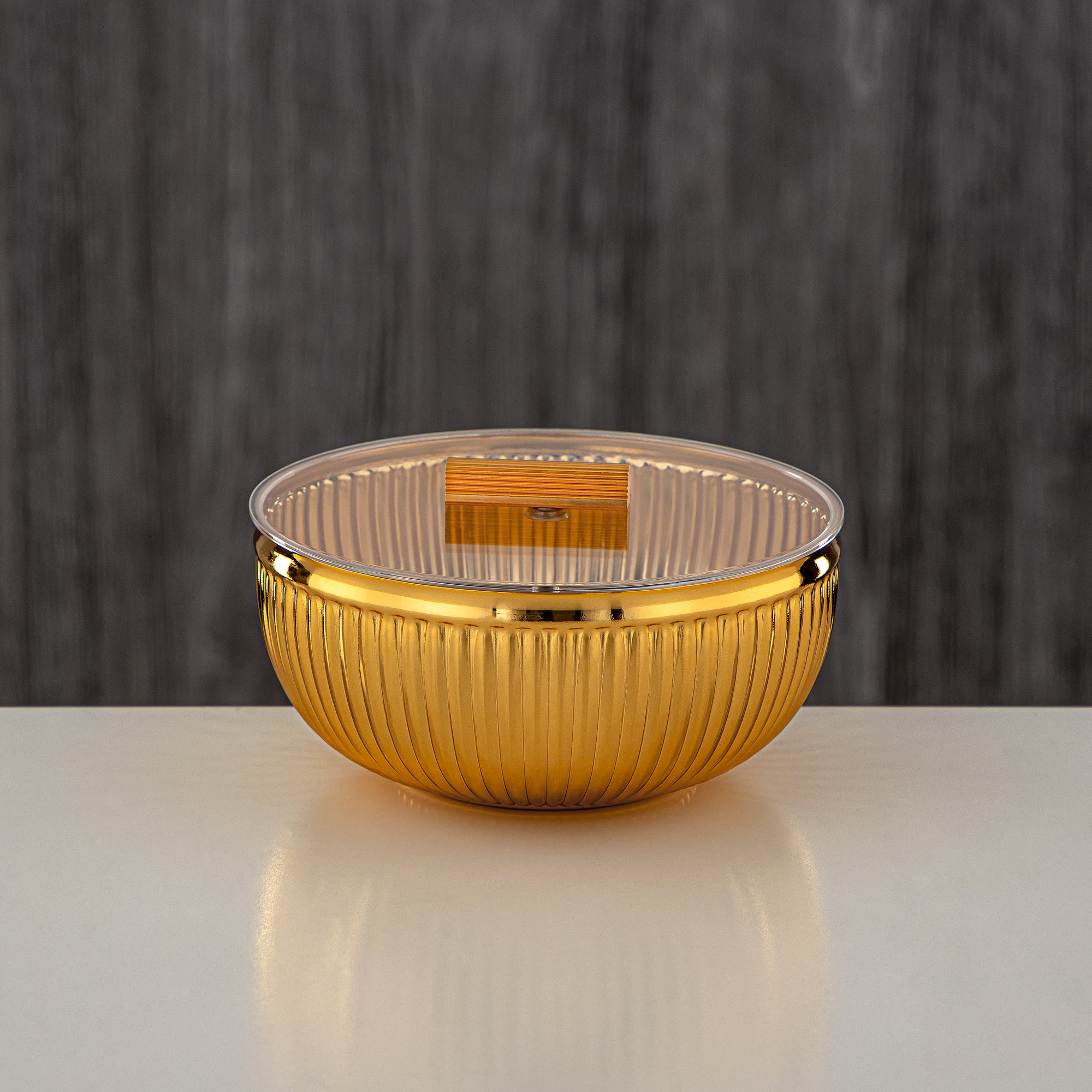 Almarjan Date Bowl Golden 13CM (326L-FG) - Serving Dates, Halwa, Ramadan & Eid