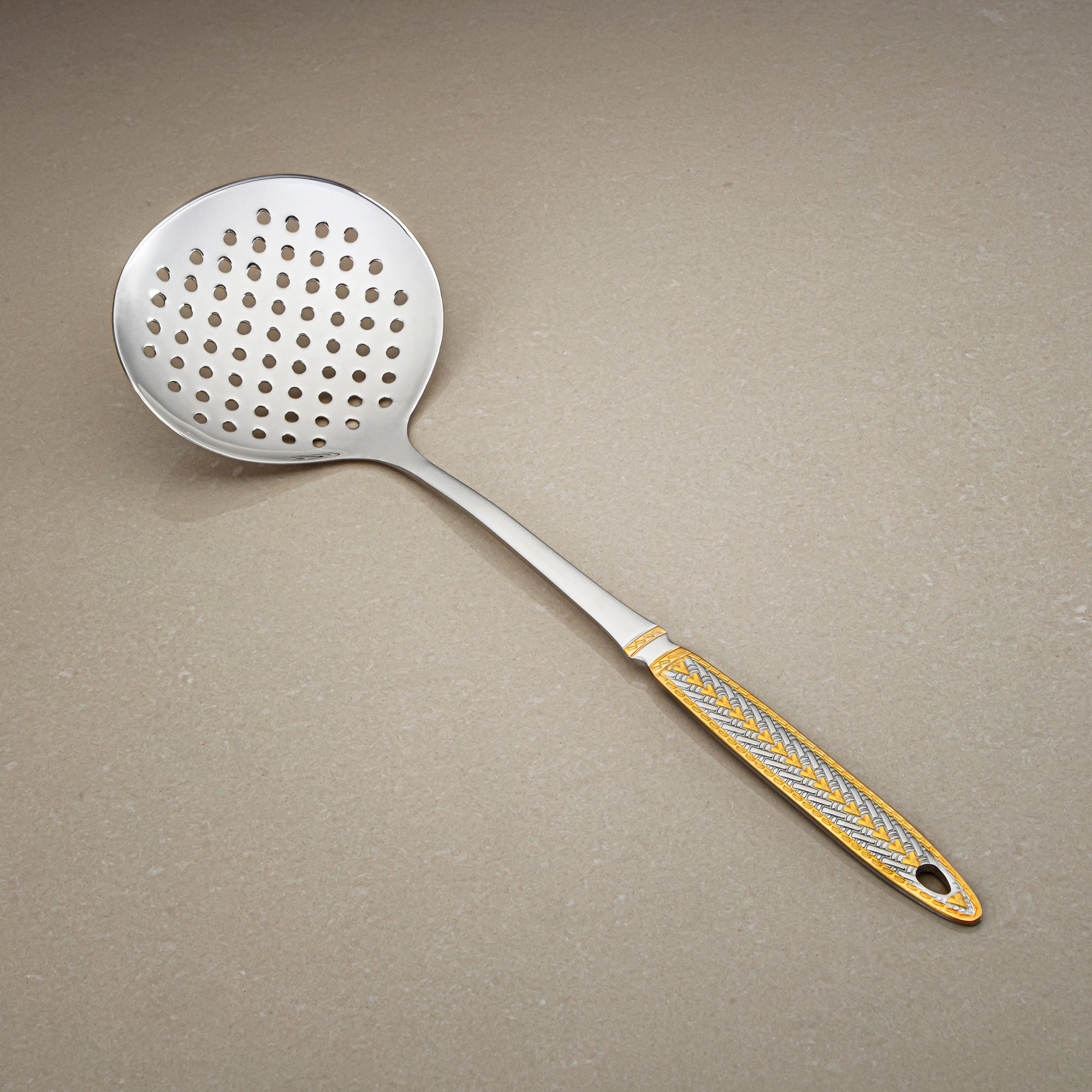 Almarjan Skimmer, Stainless Steel, Silver & Gold (CUT0010506) Elegant Flatware