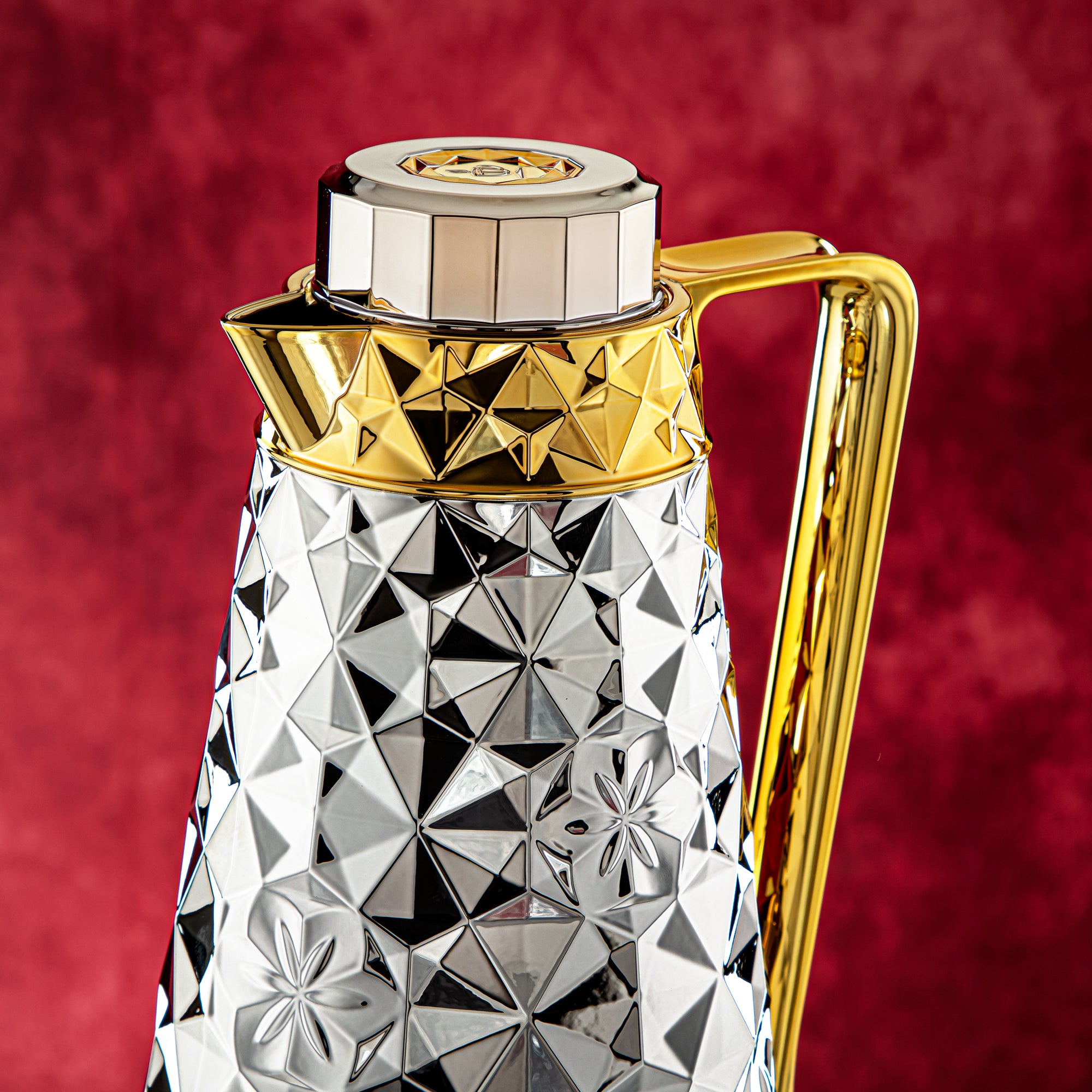 Almarjan 2 Pieces Vacuum Flask Set Silver & Gold - FG204AB-100 NI/G