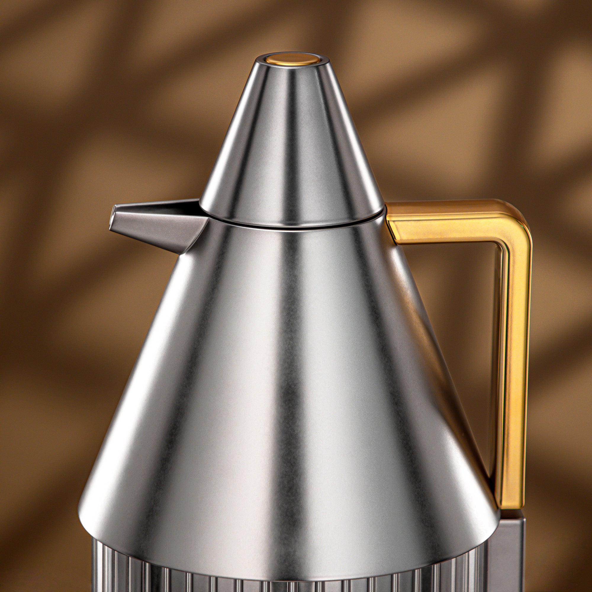 Almarjan Vacuum Flask Set 1L + 1L Matt Nickel & Matt Gold