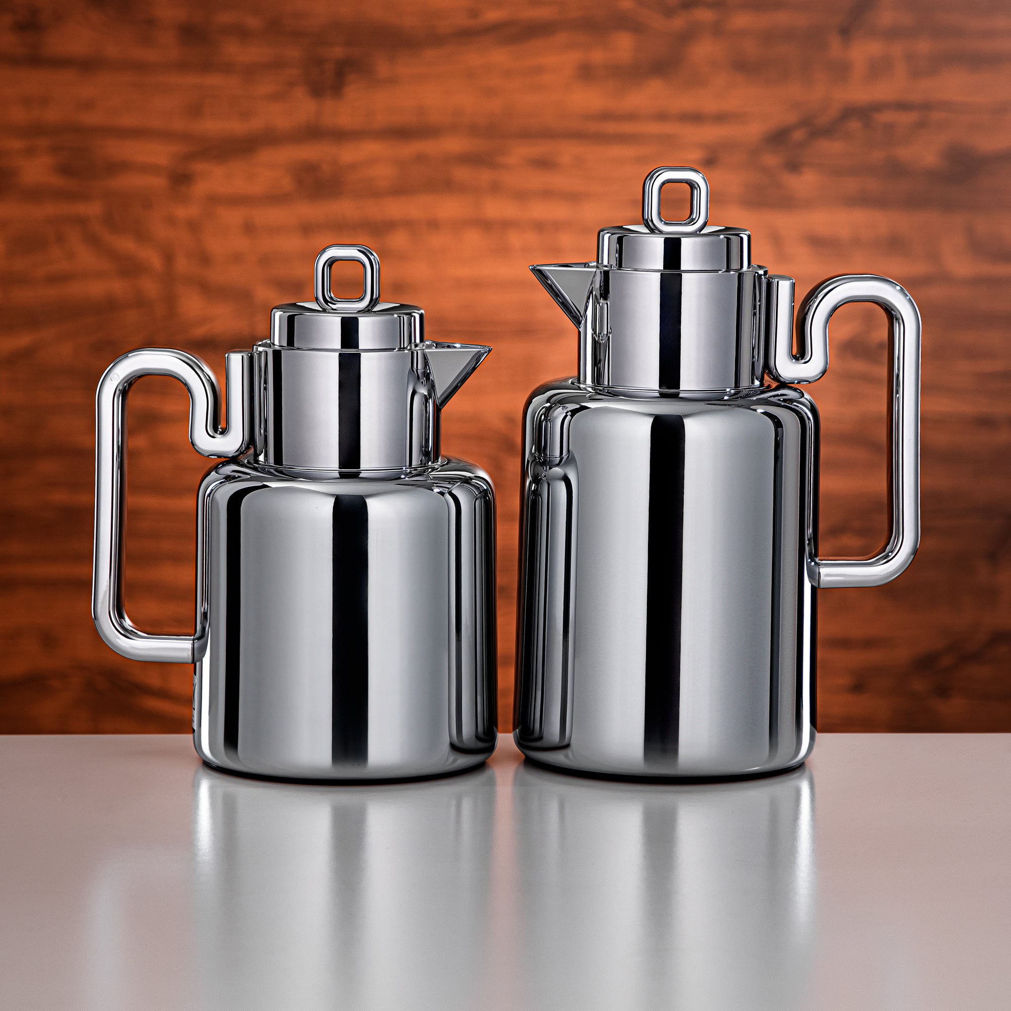 Almarjan Vacuum flask Set 0.5 liter + 1 liter silver (FG815-050/100 ALLC)