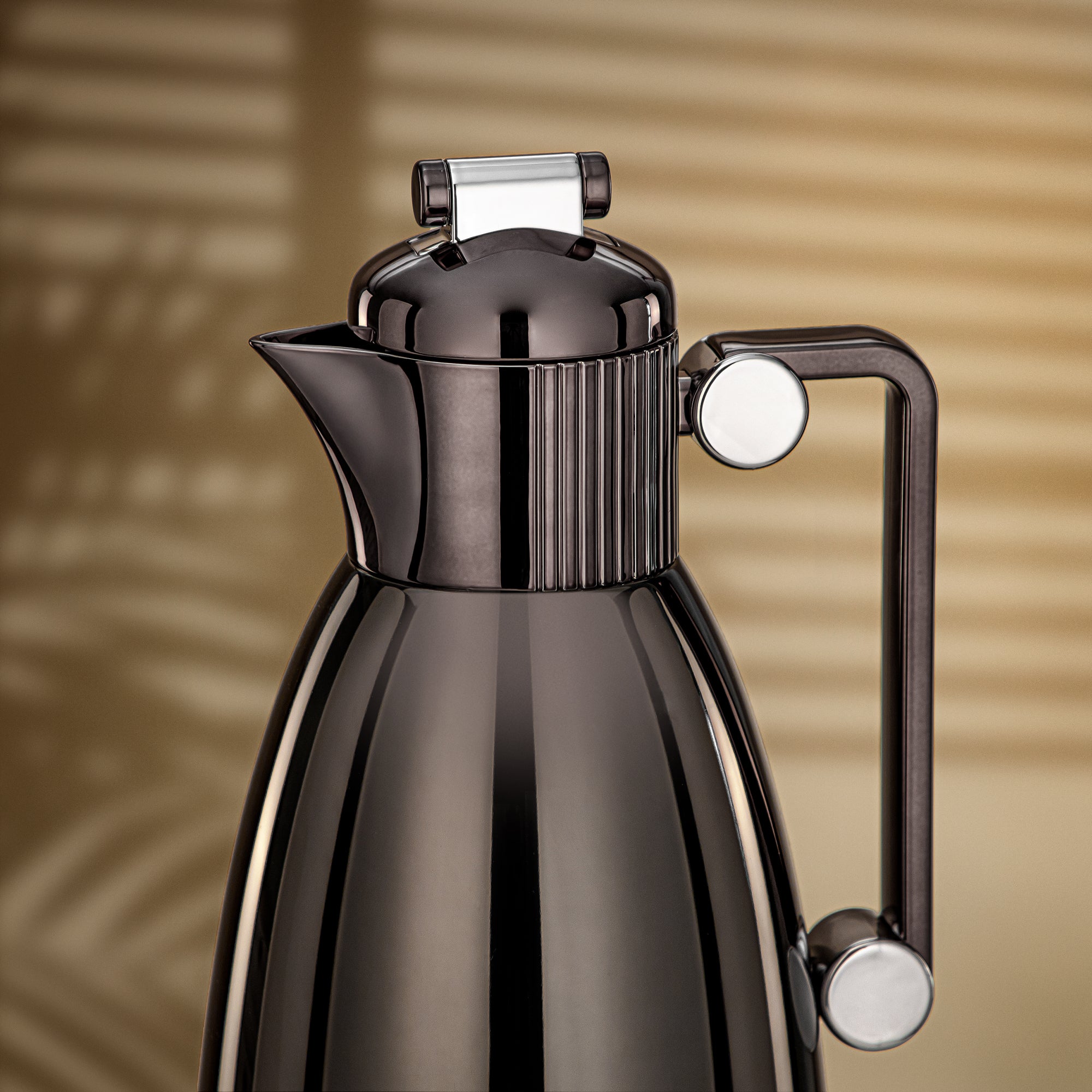 Almarjan Vacuum Flask Set 0.7L & 1L Gun Black & Silver