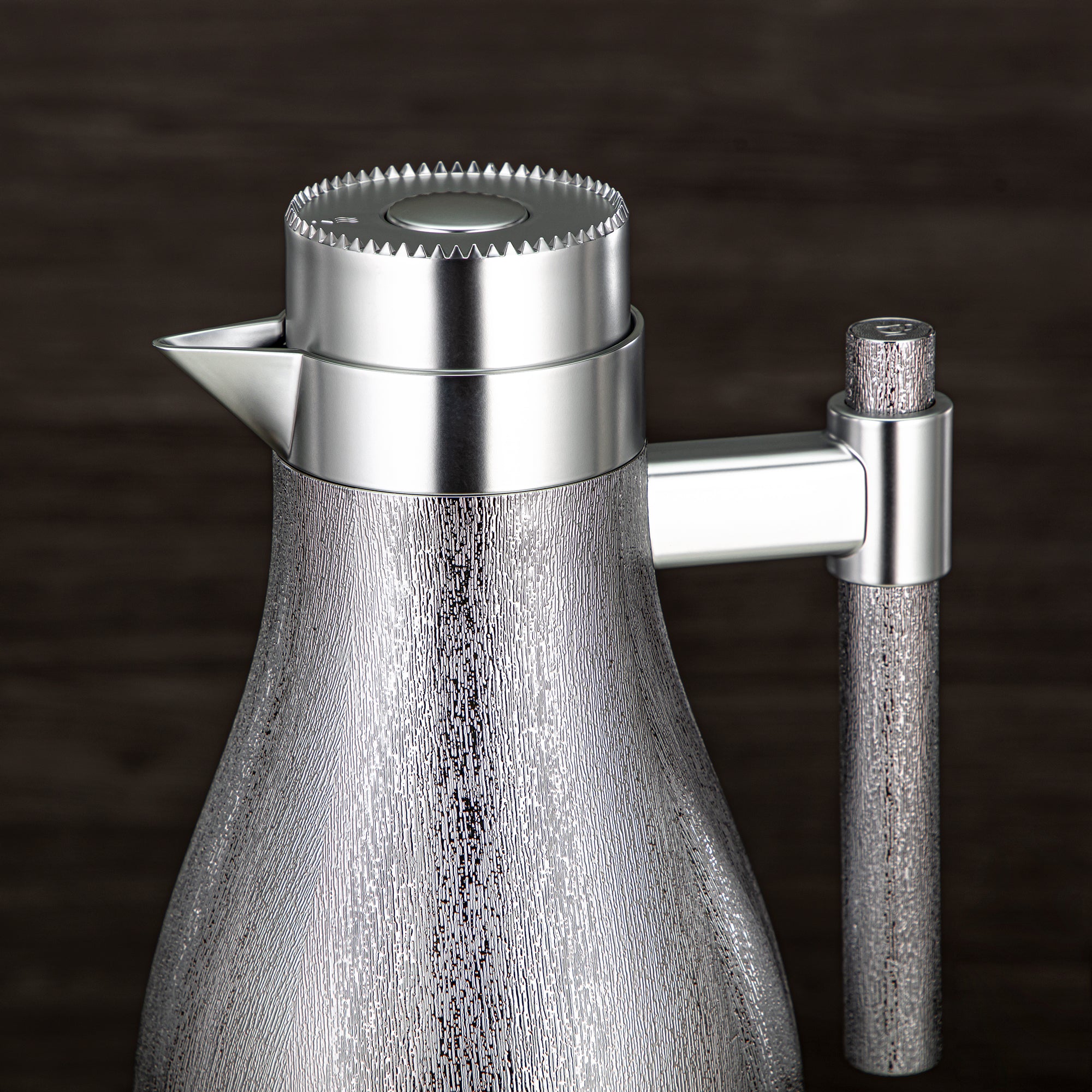 طقم ترامس المرجان ABS زر ضغط 1 لتر + 1 لتر فضي ومات فضي (GOK-S-MS-MS) - تقديم أنيق