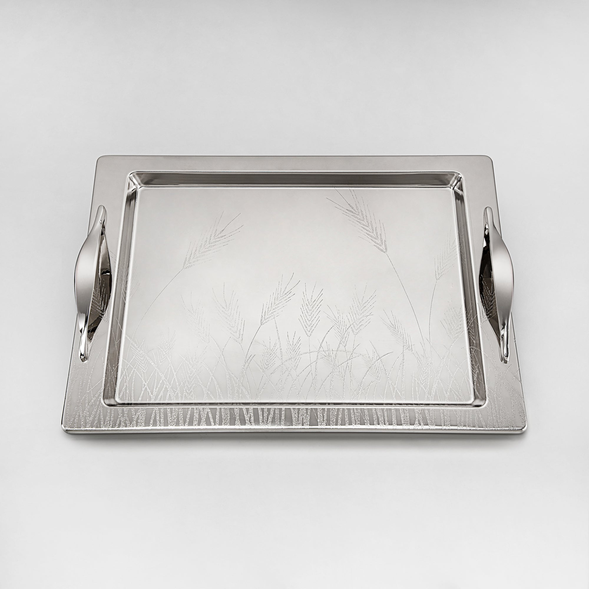 Almarjan 3 Pieces Serving Tray Set Silver - HT2411004