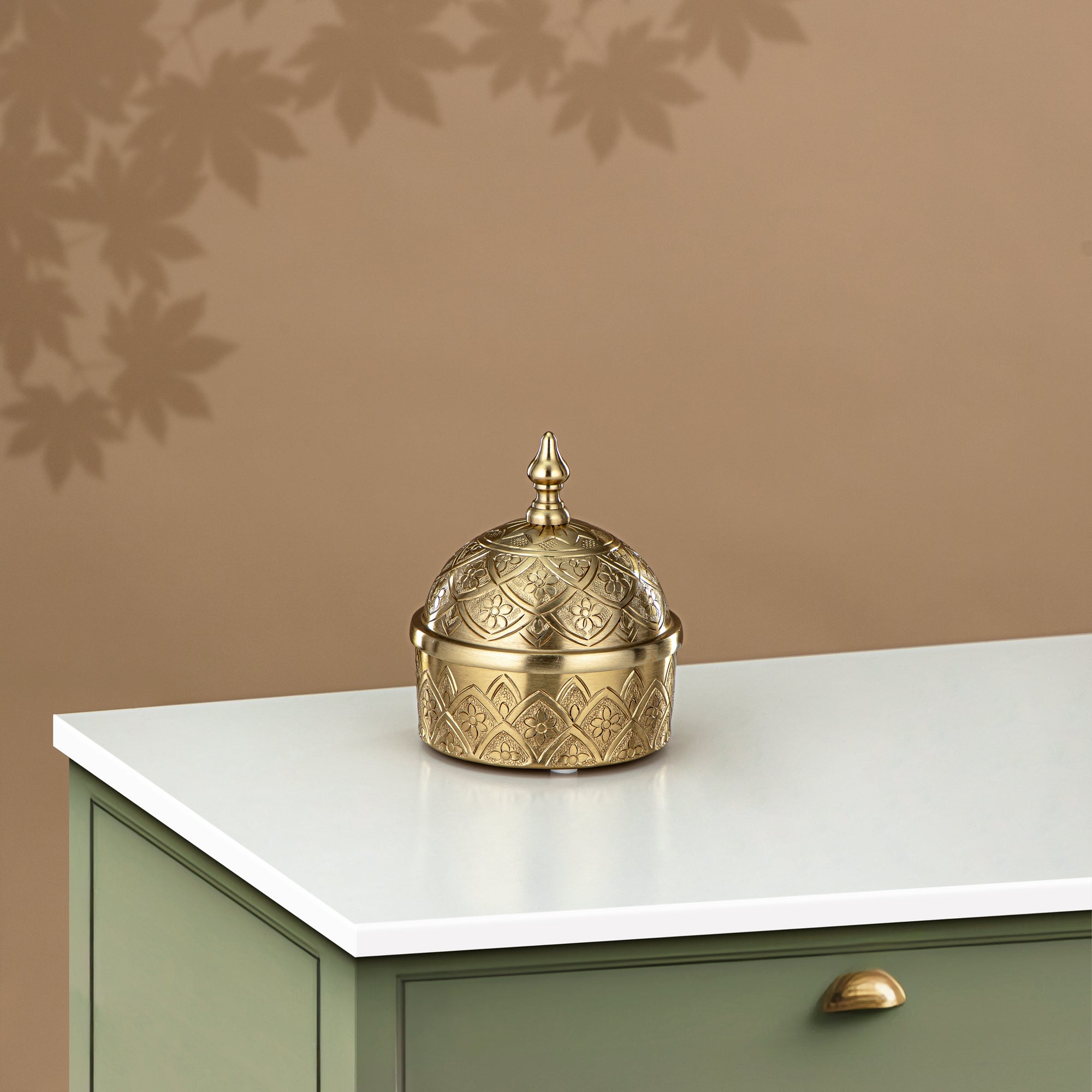 وعاء تمر المرجان، 10 سم، ذهبي (MD-3004 B) - أدوات تقديم أنيقة