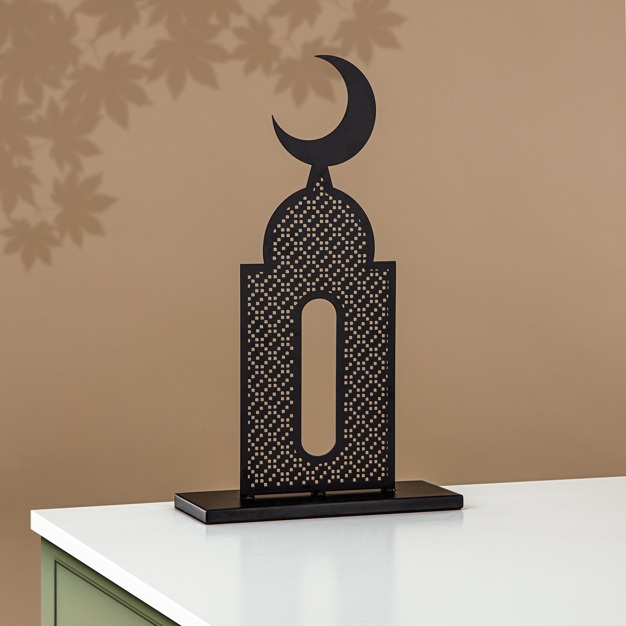 Almarjan Moon Table Decoration, Black (MD-3032 A) - Ramadan Decoration