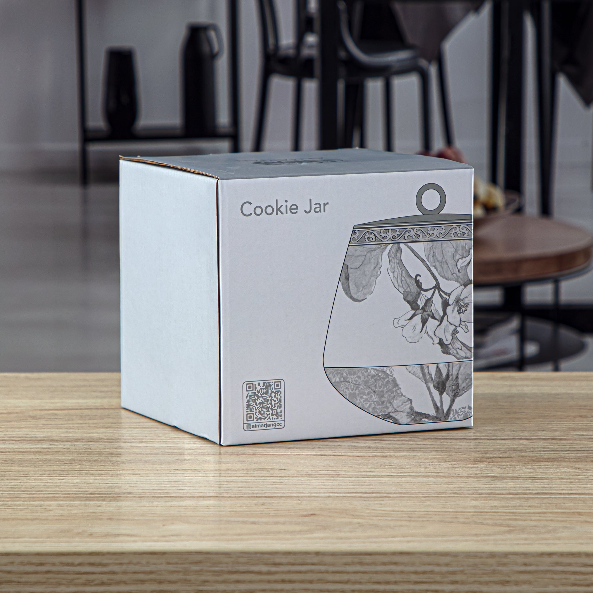 برطمان كوكيز بورسلين من المرجان 1800 مل - 8588