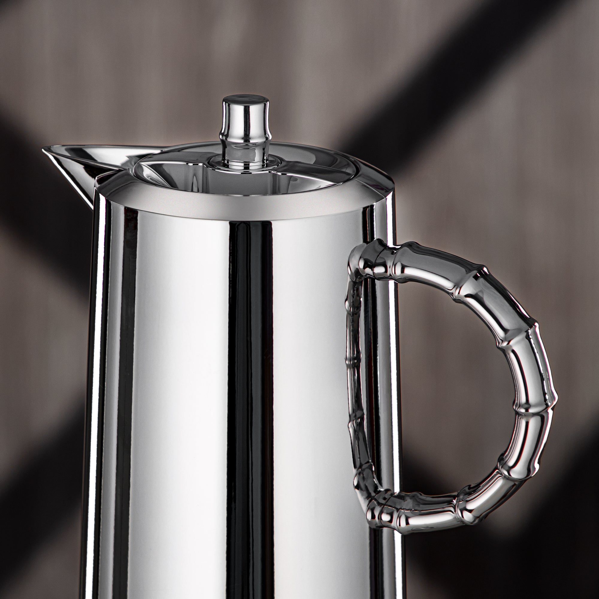 Almarjan Vacuum Flask Set, Push Button, ABS, 0.6L + 1L, Silver (SJ28SS) - Serving Tea & Coffee