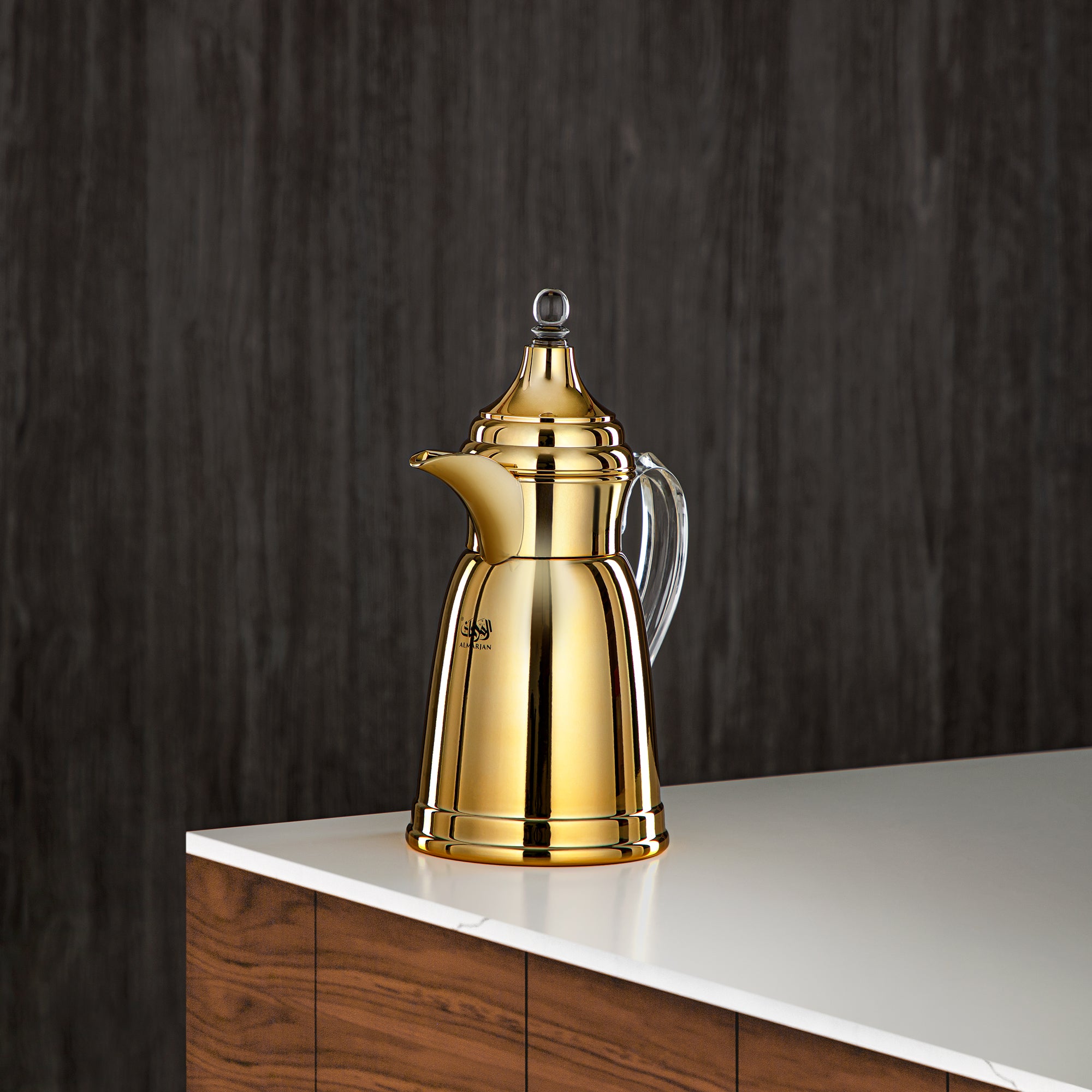 Almarjan 350 ML Stainless Steel Double Wall Flask Gold - SM-2E02-035 G