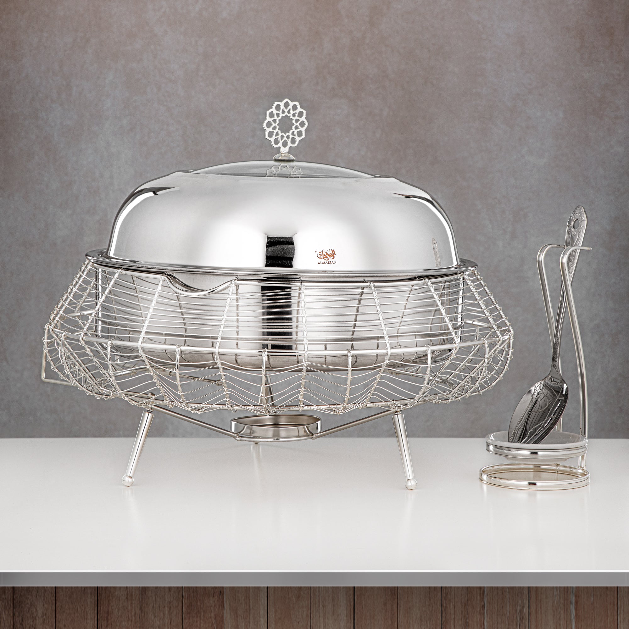 Almarjan 6500 ML Chafing Dish Silver - STS0013245