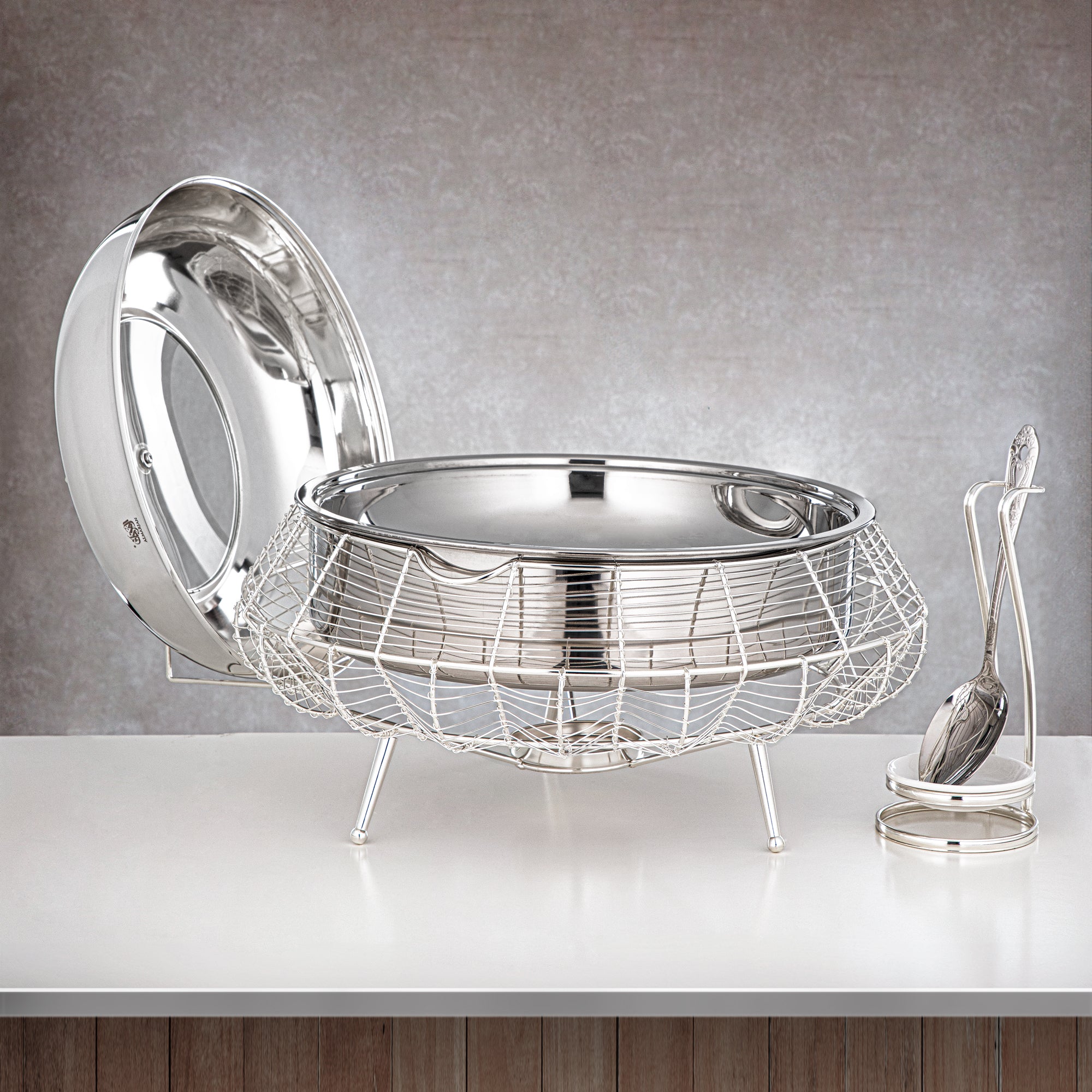 Almarjan 6500 ML Chafing Dish Silver - STS0013245