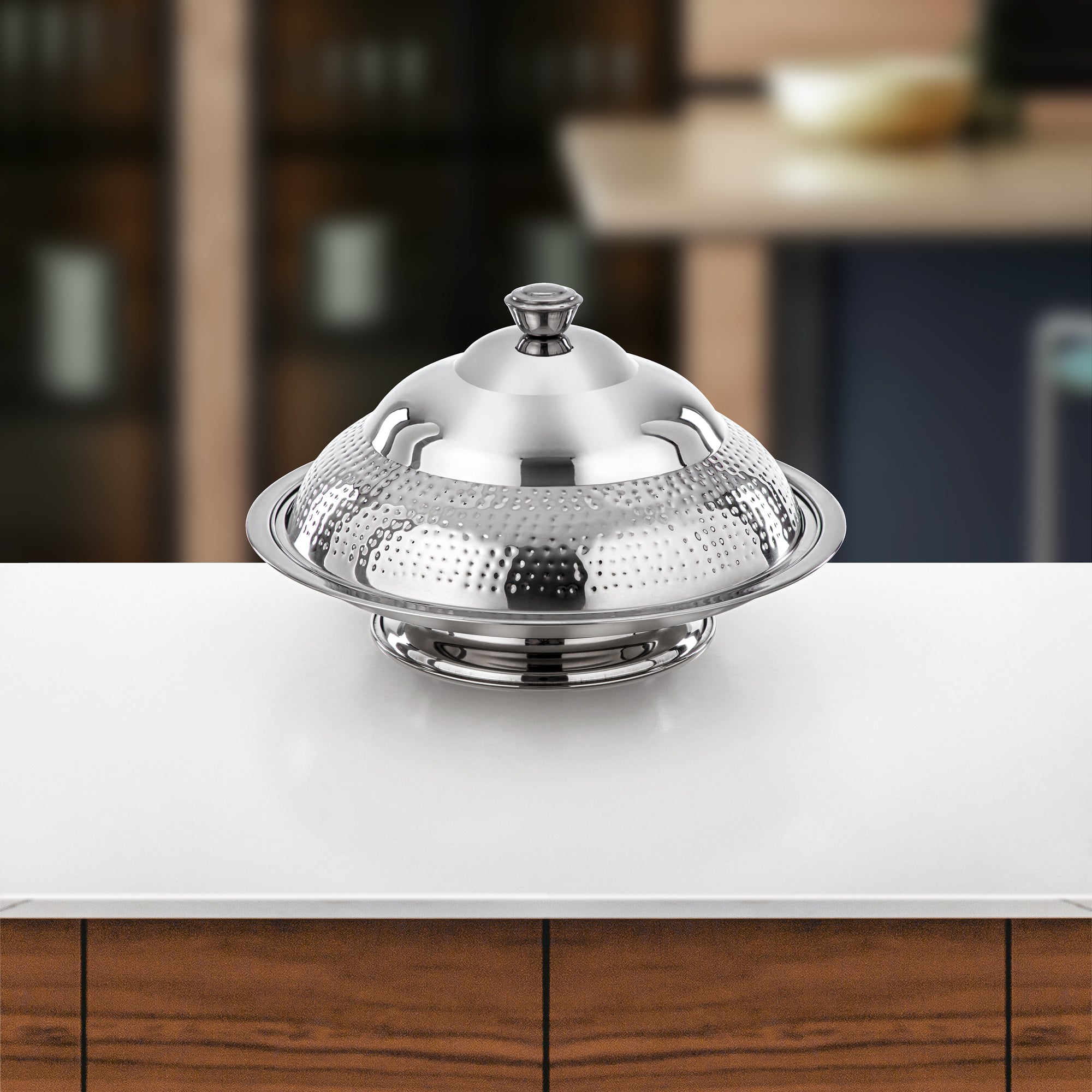 Almarjan Koozy Tray 45 cm Silver (H25M20)