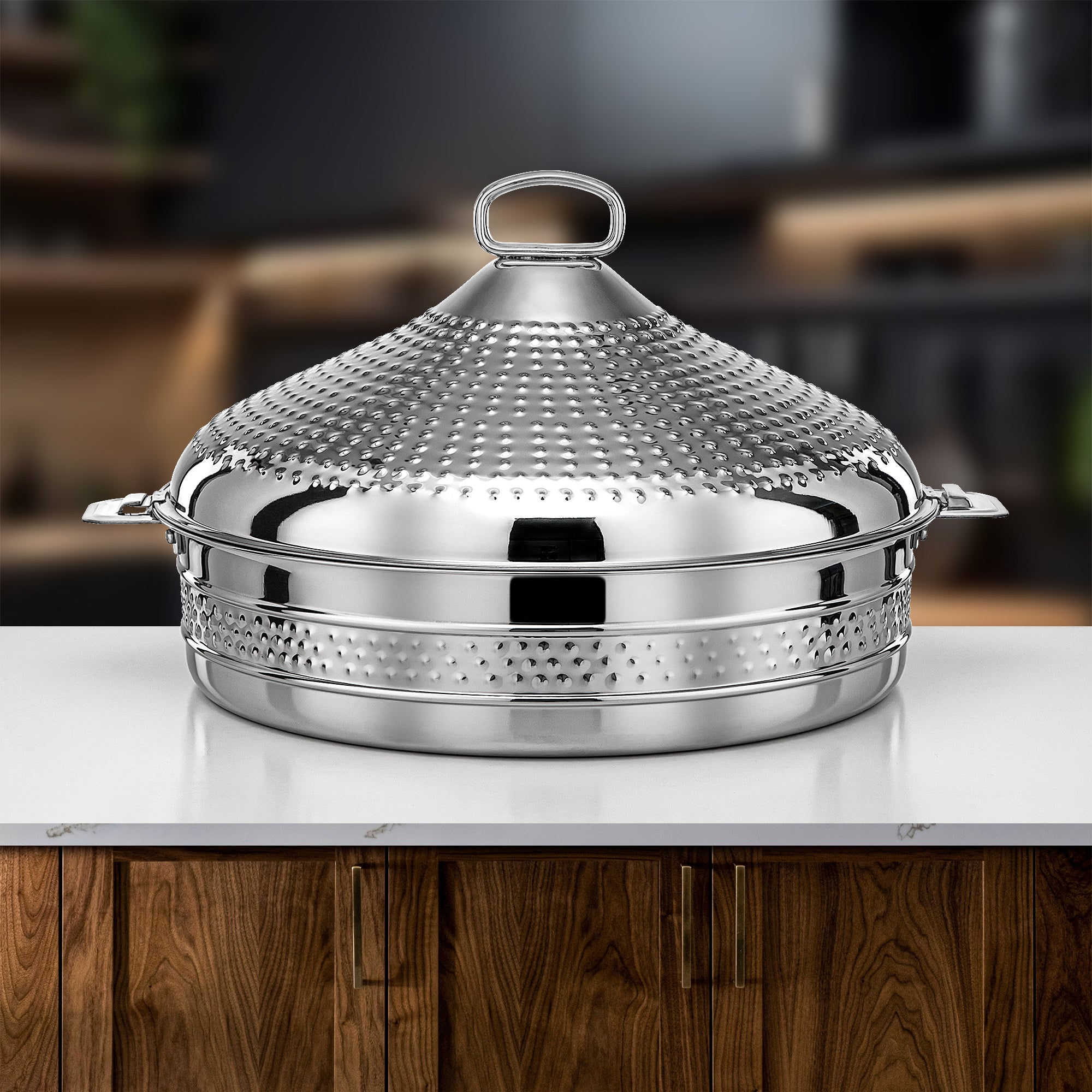 Almarjan Hot Pot Stainless Steel 40cm Silver – Abeer