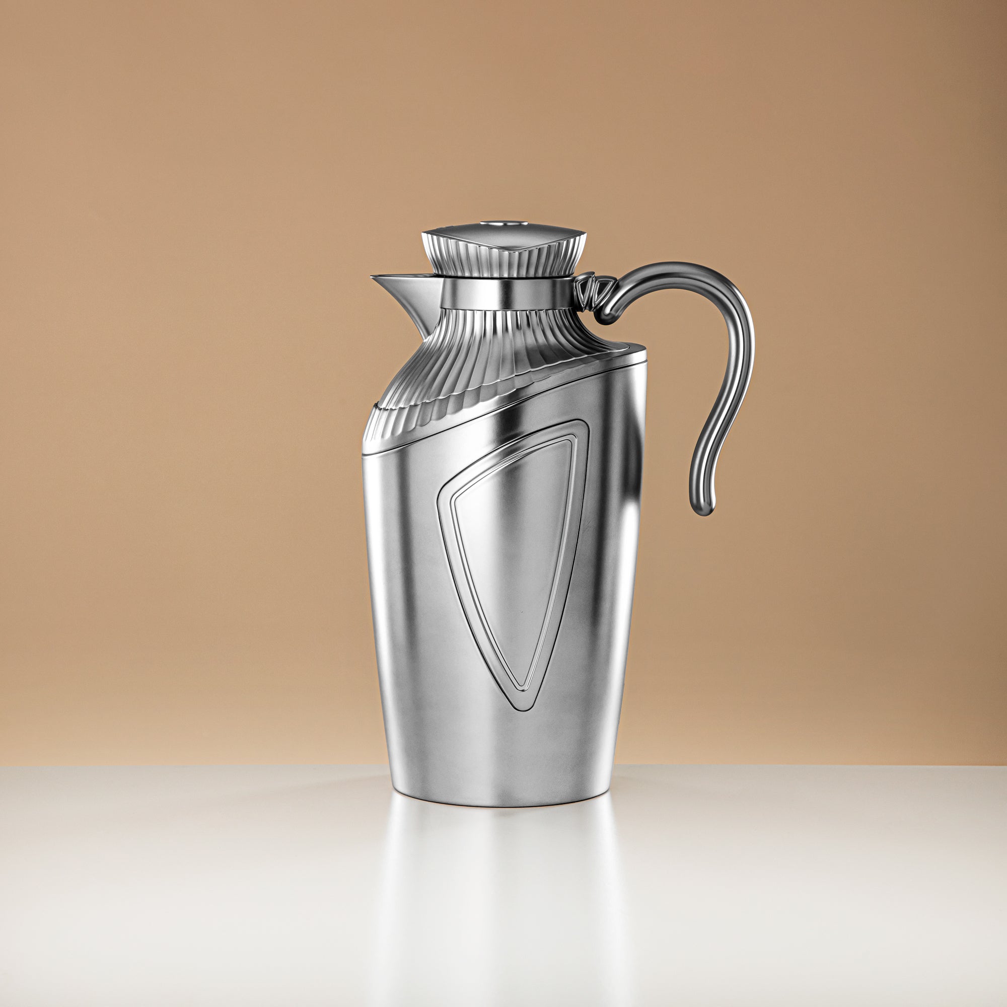 Almarjan 2 Pieces Vacuum Flask Set Matt Silver - UWP-0700/1000 E23