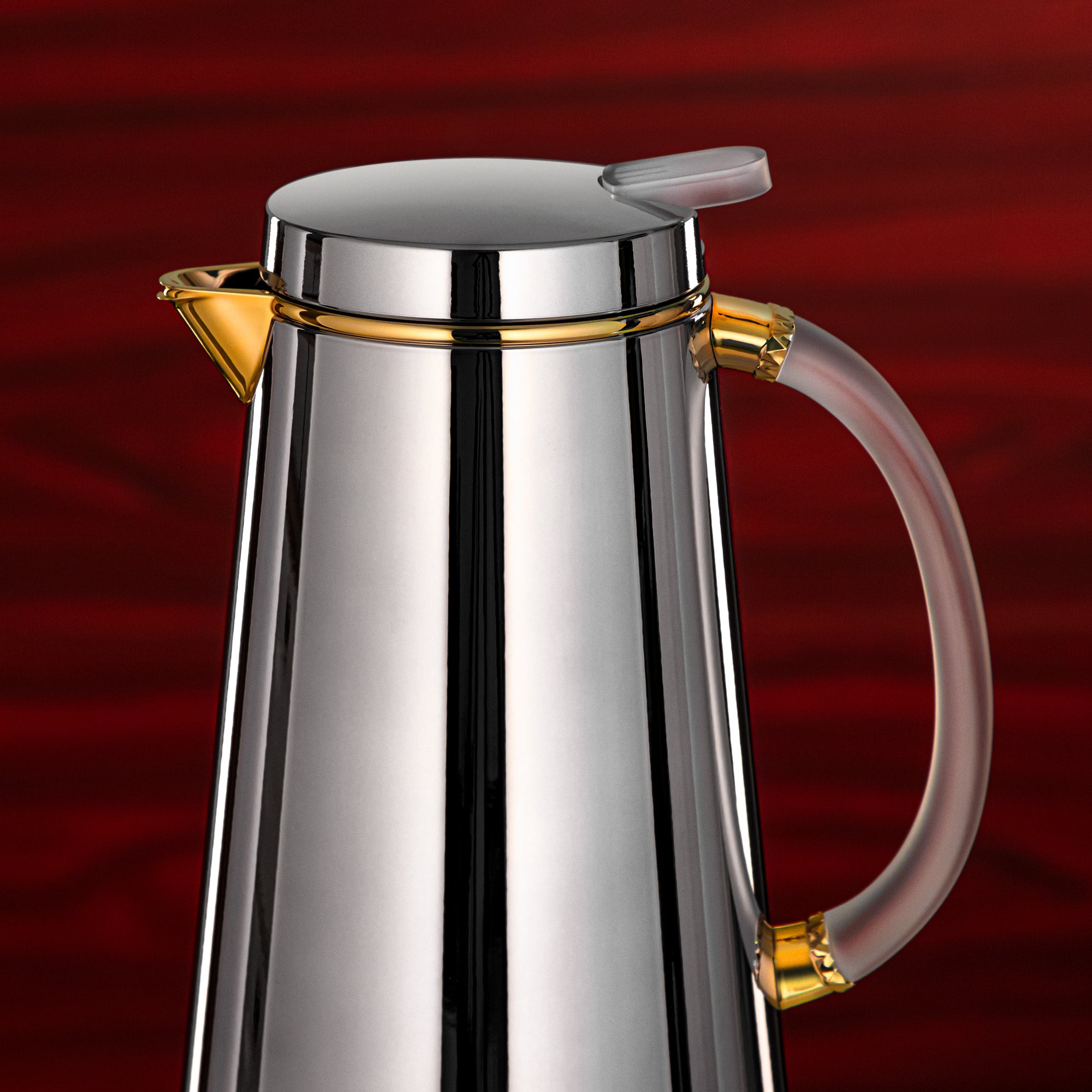 Almarjan Vacuum Flask Set Silver & gold – Ramadan & Gatherings