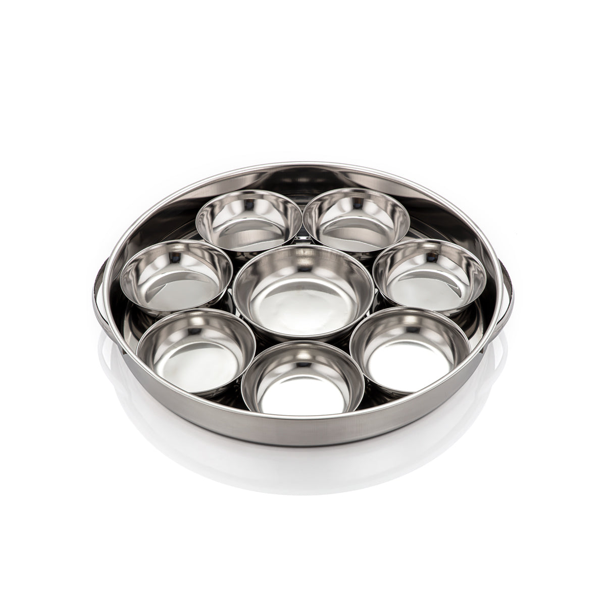 Almarjan 42 CM Fonon Collection Stainless Steel Breakfast Tray - Meena 17