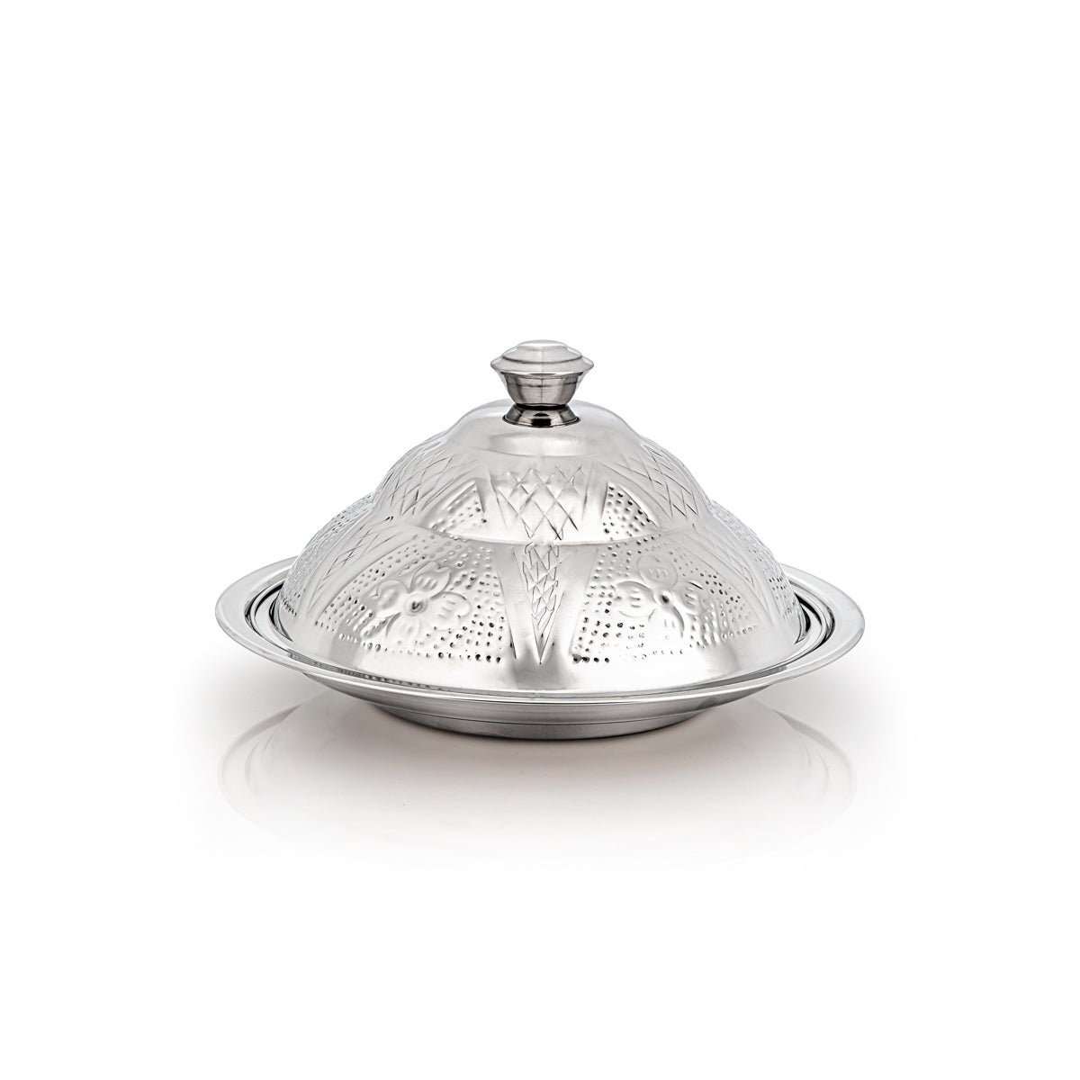 Almarjan 30 CM Rustfrit Stål Koozy Bakke Sølv - H22M2