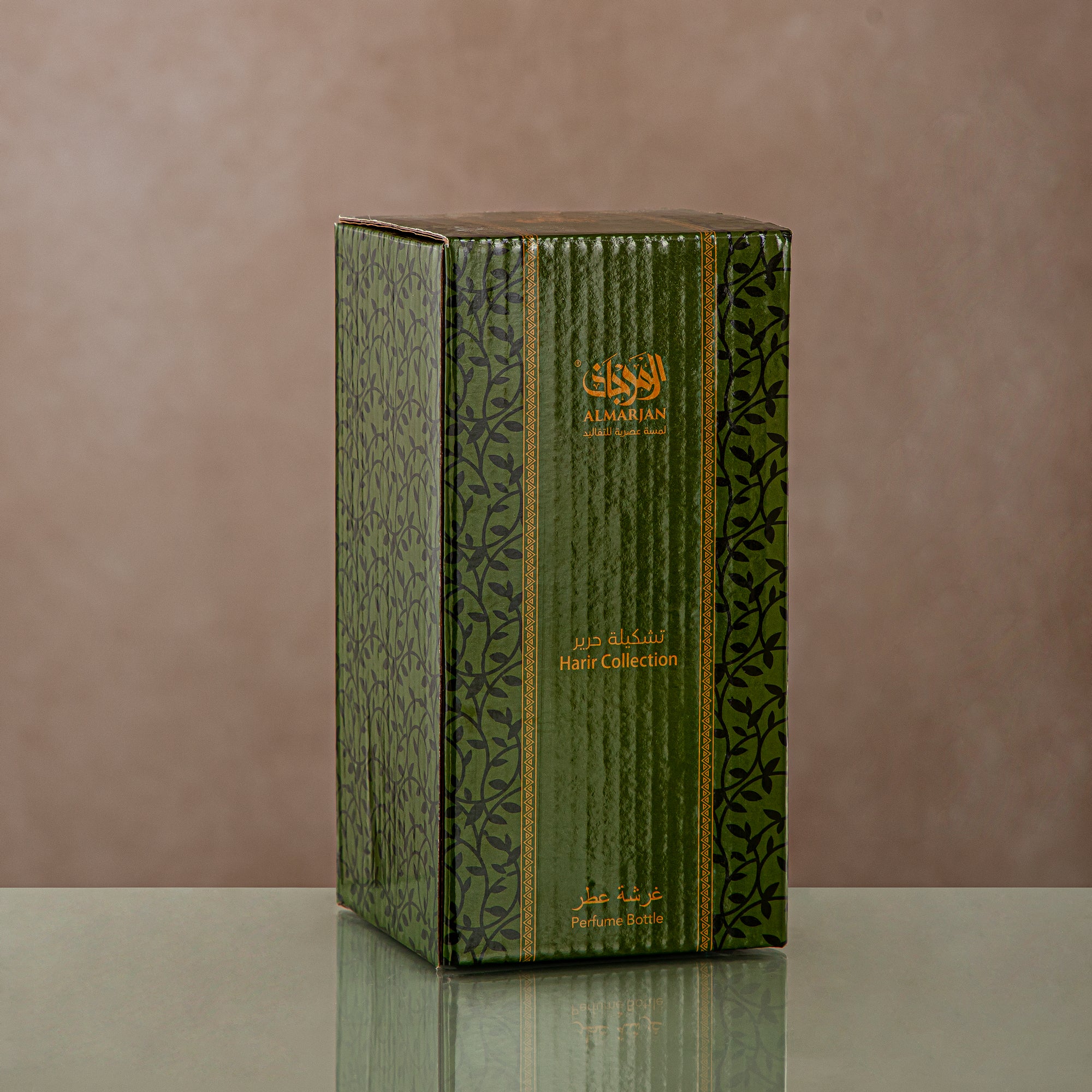 Almarjan Perfume Bottle Clear & Gold 12.5 tola (0865P-YCS-GLD) Gatherings, special occasions, Ramadan, eid