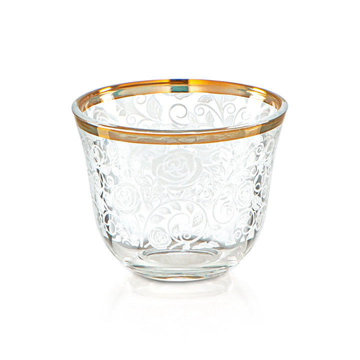 Almarjan 50 ML Glass Cawa Cup - 1013B-WRT