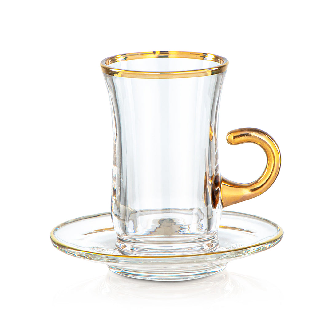 Tasse à thé en verre Almarjan 120 ML - 1043BJ-0001P-GLD