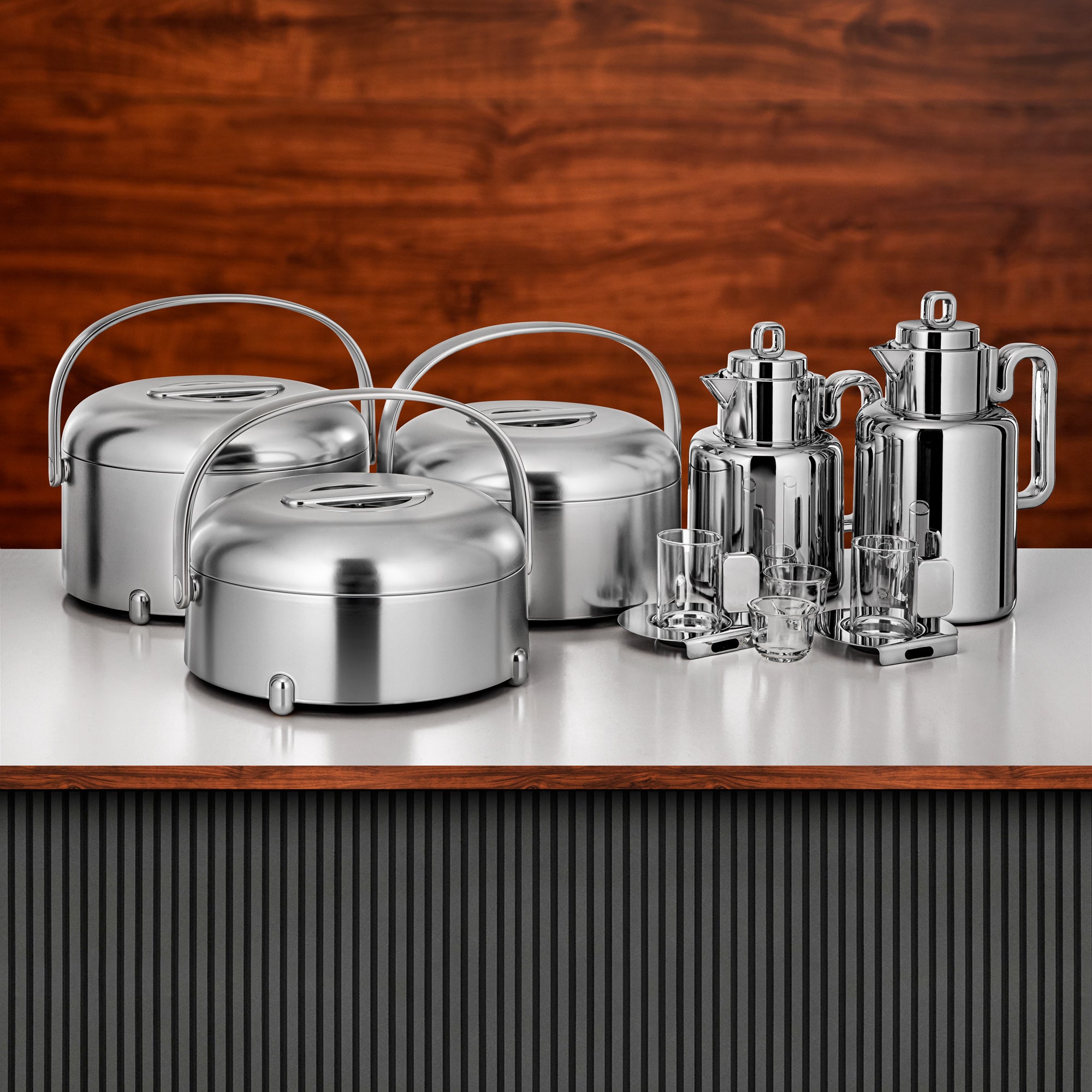 Almarjan Serving Set 24-Piece Silver