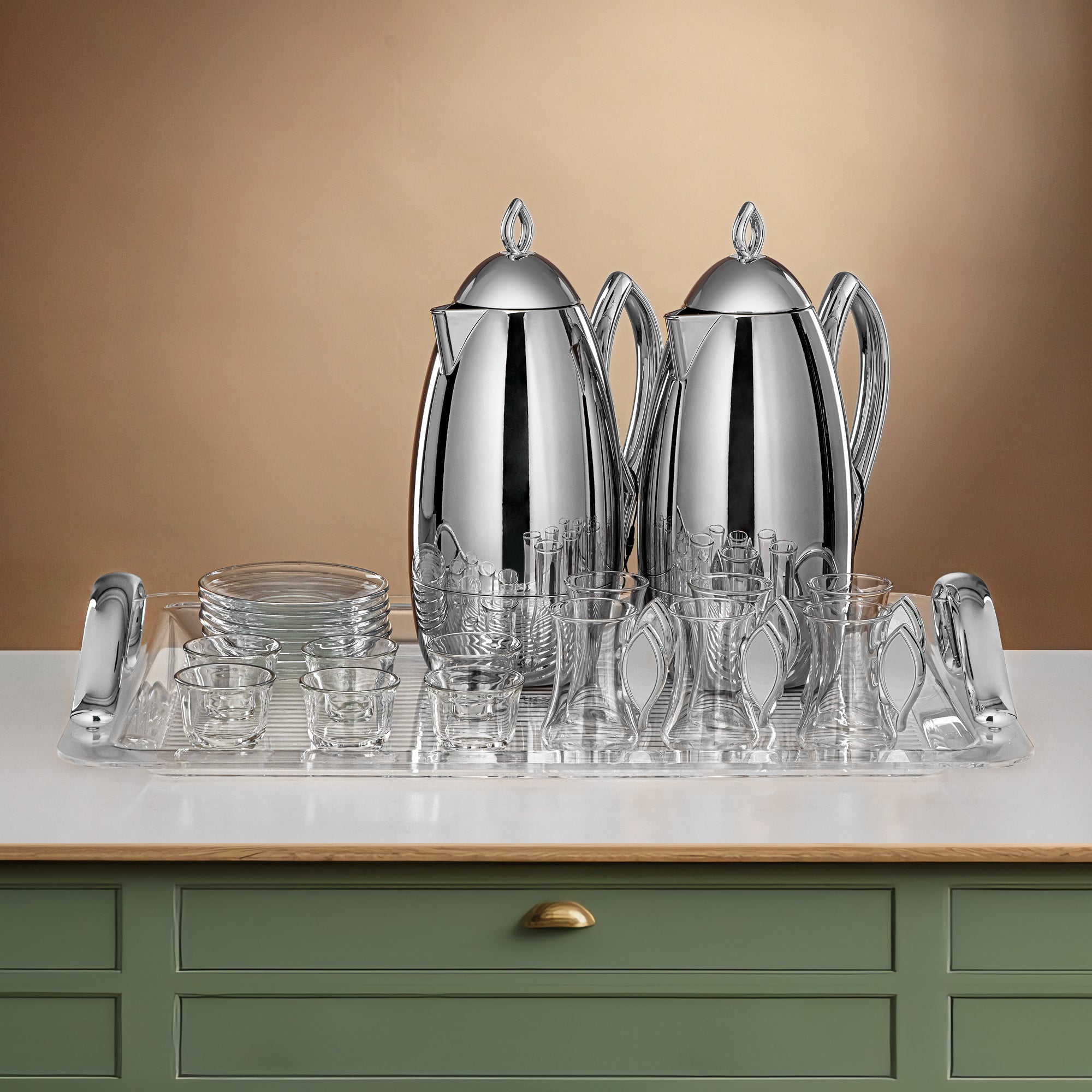 طقم ترامس المرجان، طقم مكون من 21 قطعة، فضي (FG212-21 ALLC)