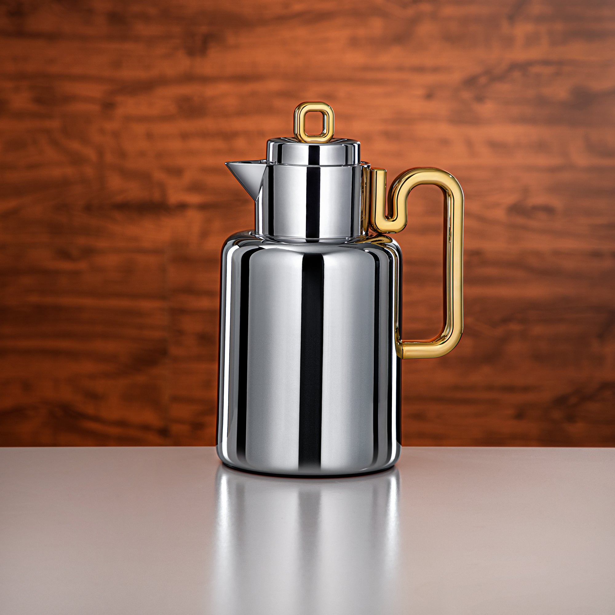 Almarjan Vacuum flask Set 0.5 liter + 1 liter silver & gold (FG815-050/100 C/G)