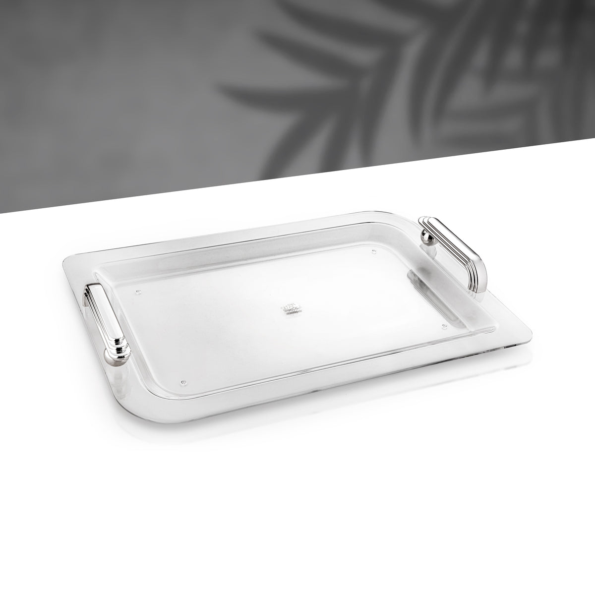 Almarjan 50 cm Serving Tray, Silver