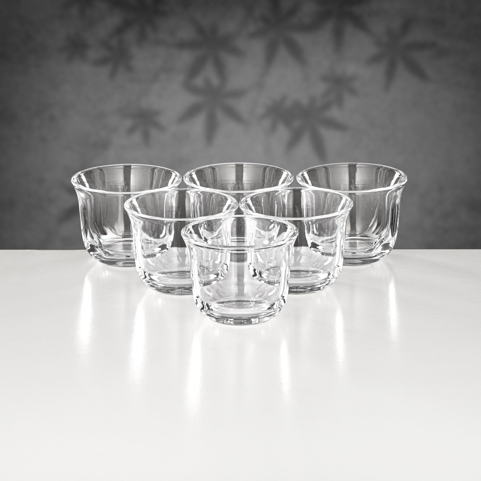 Almarjan 21 Pieces Tea & Coffee Set, Gun Black & Silver