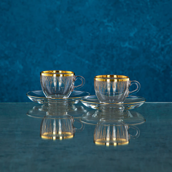 Combi 6 Pieces Glass Espresso Cup Set - G809/1Z-35/ED