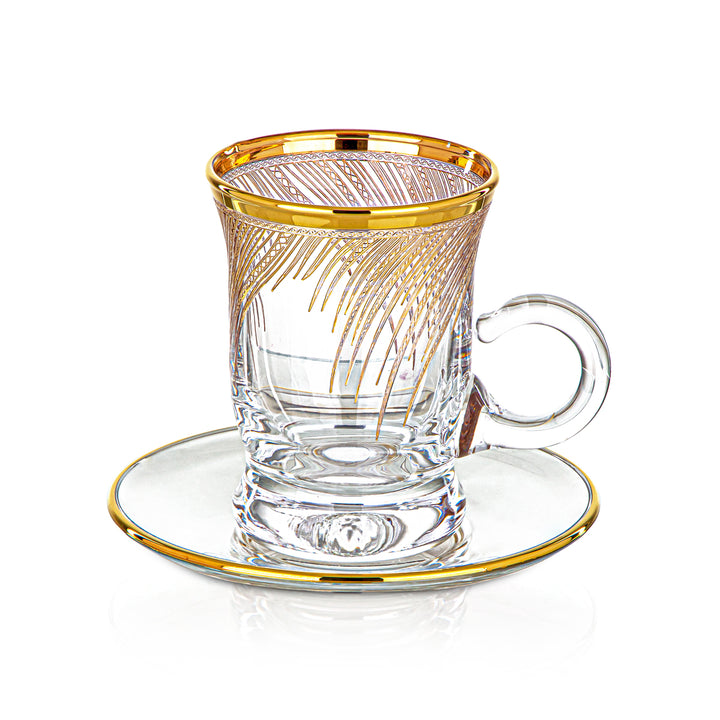 Service de tasses à thé en verre Combi 6 pièces - G952/1Z-35/11