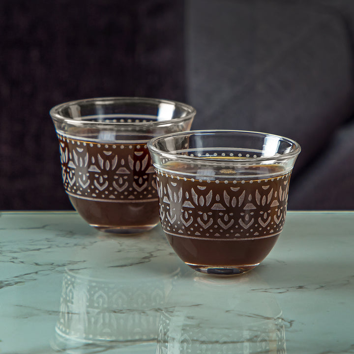 Almarjan 6 stykker Folk Collection Glas Cawa Cup - GLS2630001