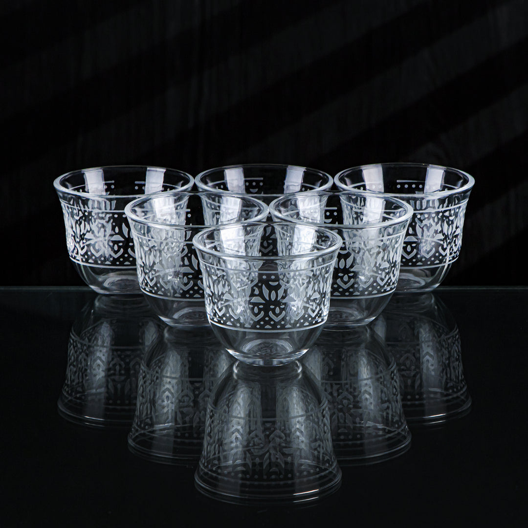 Almarjan 6 stykker Folk Collection Glas Cawa Cup - GLS2630001