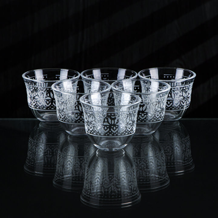 Almarjan 6 stykker Folk Collection Glas Cawa Cup - GLS2630001