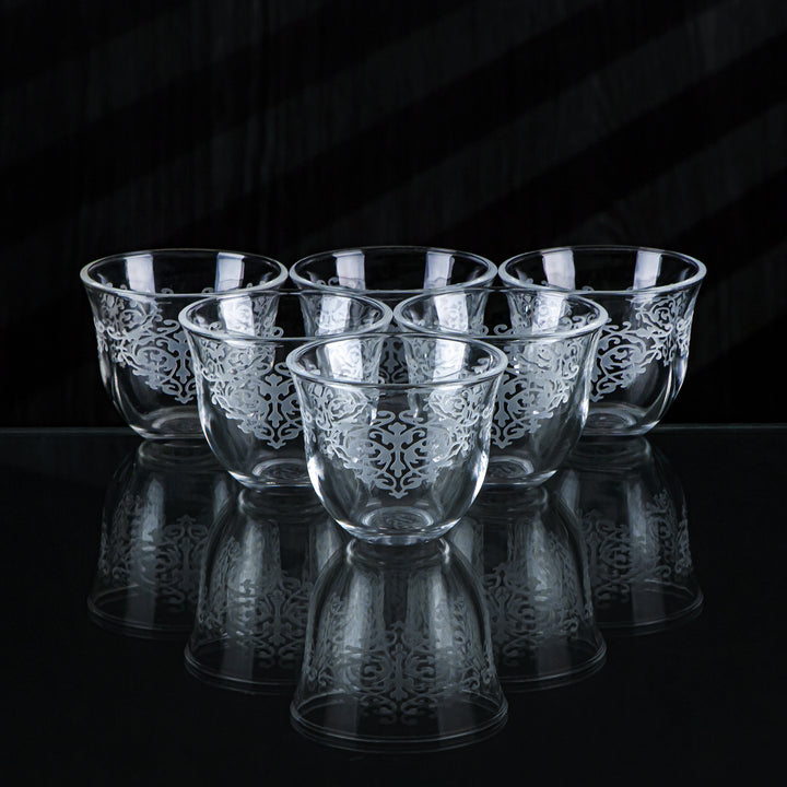 Almarjan 6 stykker Arch Collection Glas Cawa Cup - GLS2630004