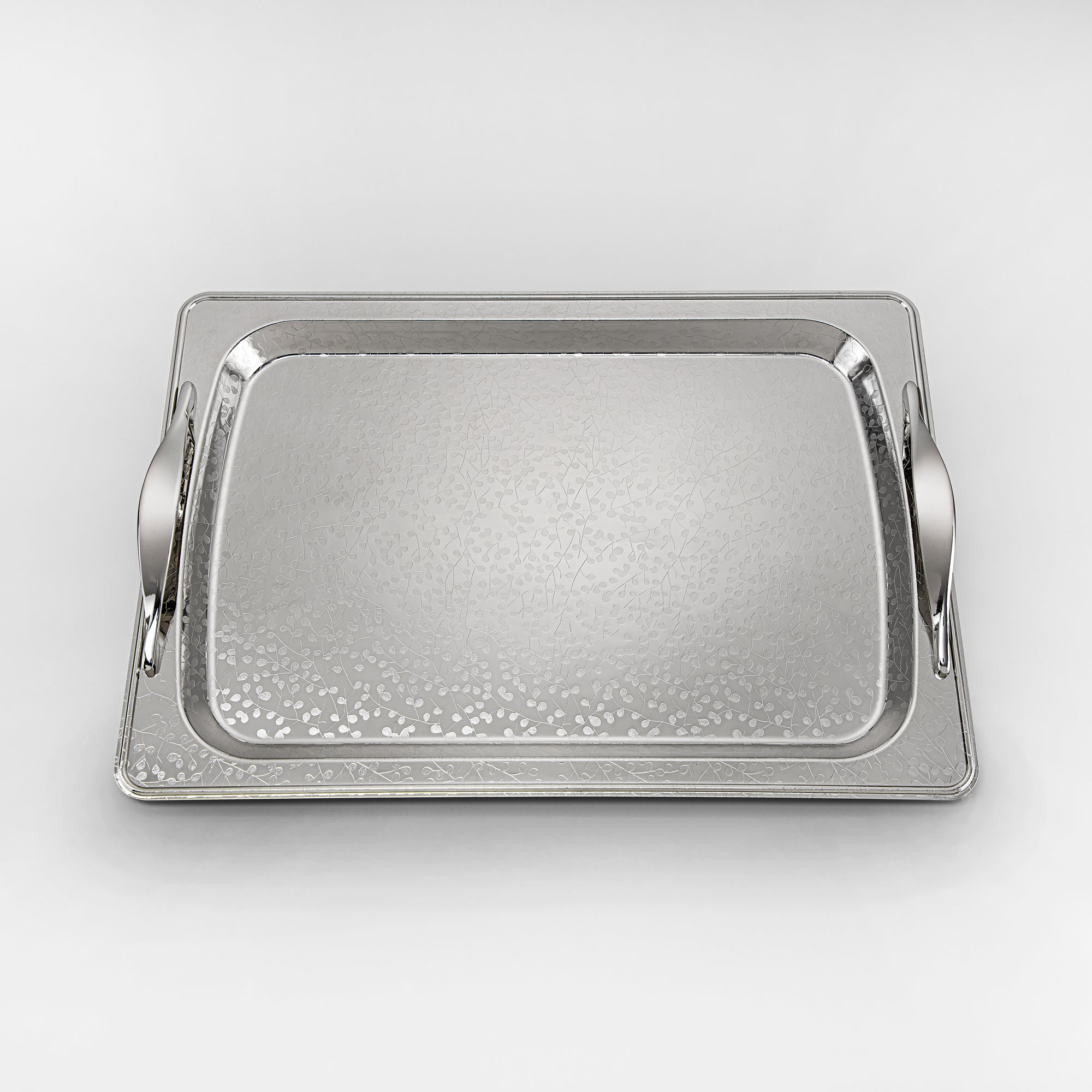Almarjan 3 Pieces Serving Tray Set Silver - HT2411002