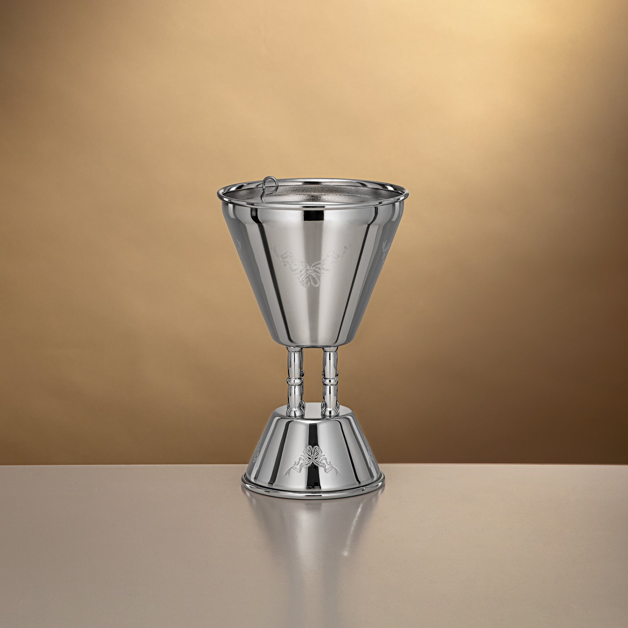 Almarjan 21 CM Incense Burner Shiny Silver - HT2506087