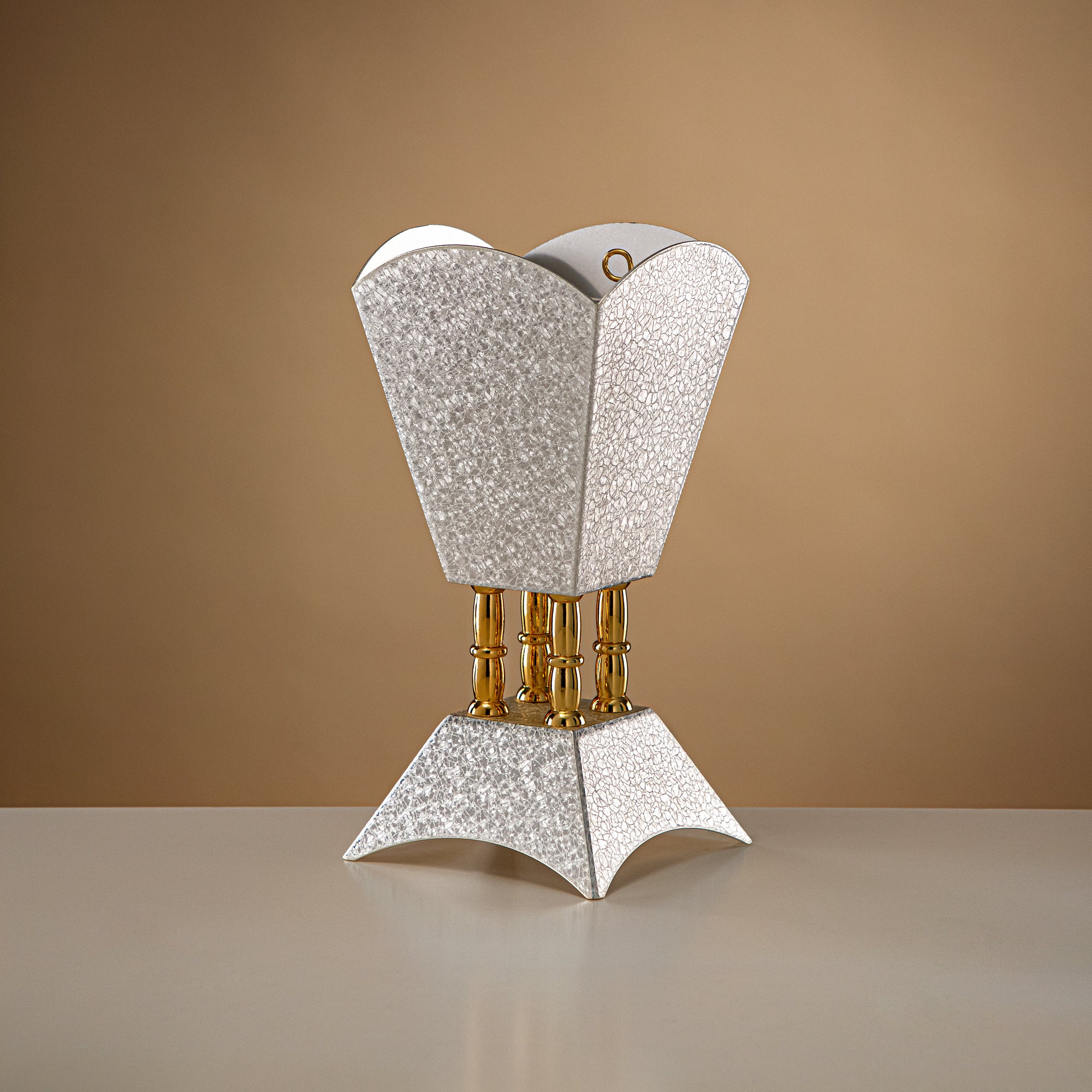 Almarjan Incense Burner Silver & Gold 23.5cm