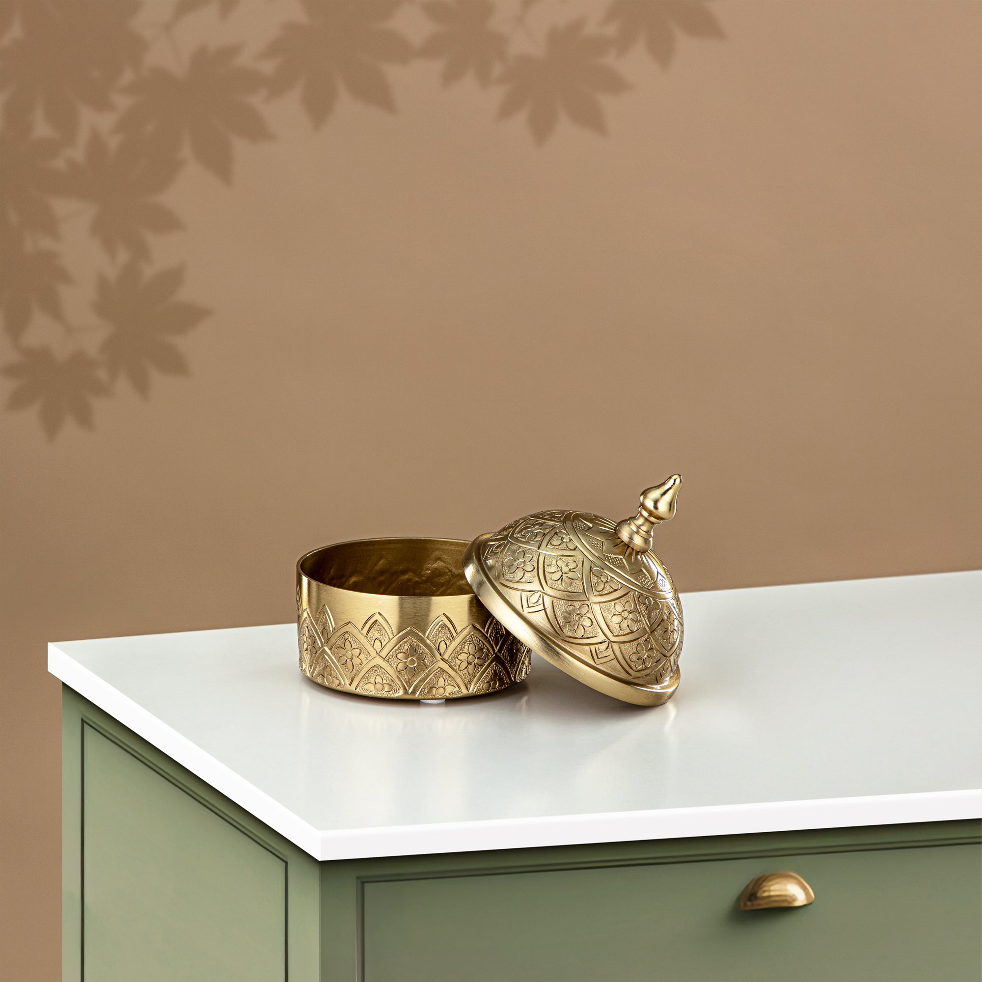 Almarjan Date Bowl, 10CM, Gold (MD-3004 B) - Stylish Serveware