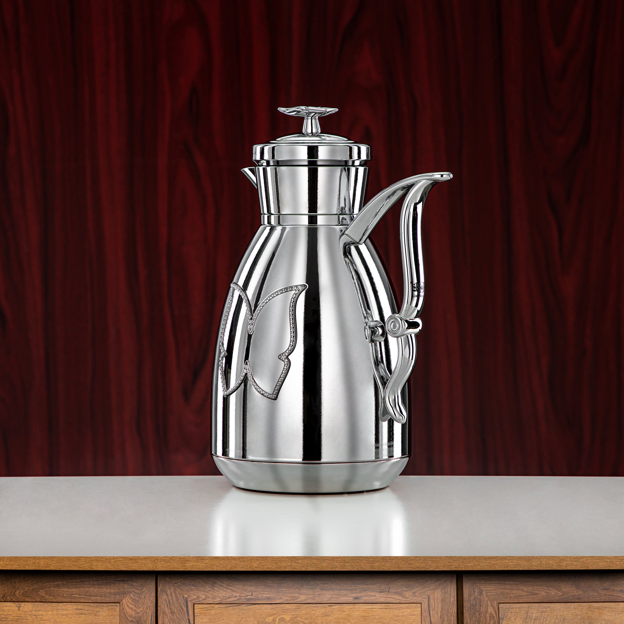 طقم ترامس المرجان  زر ضغط بلاستيك 0.7 لتر + 1 لتر فضي (SM-2C142-070/100 ALL C) - زجاجة شاي وقهوة