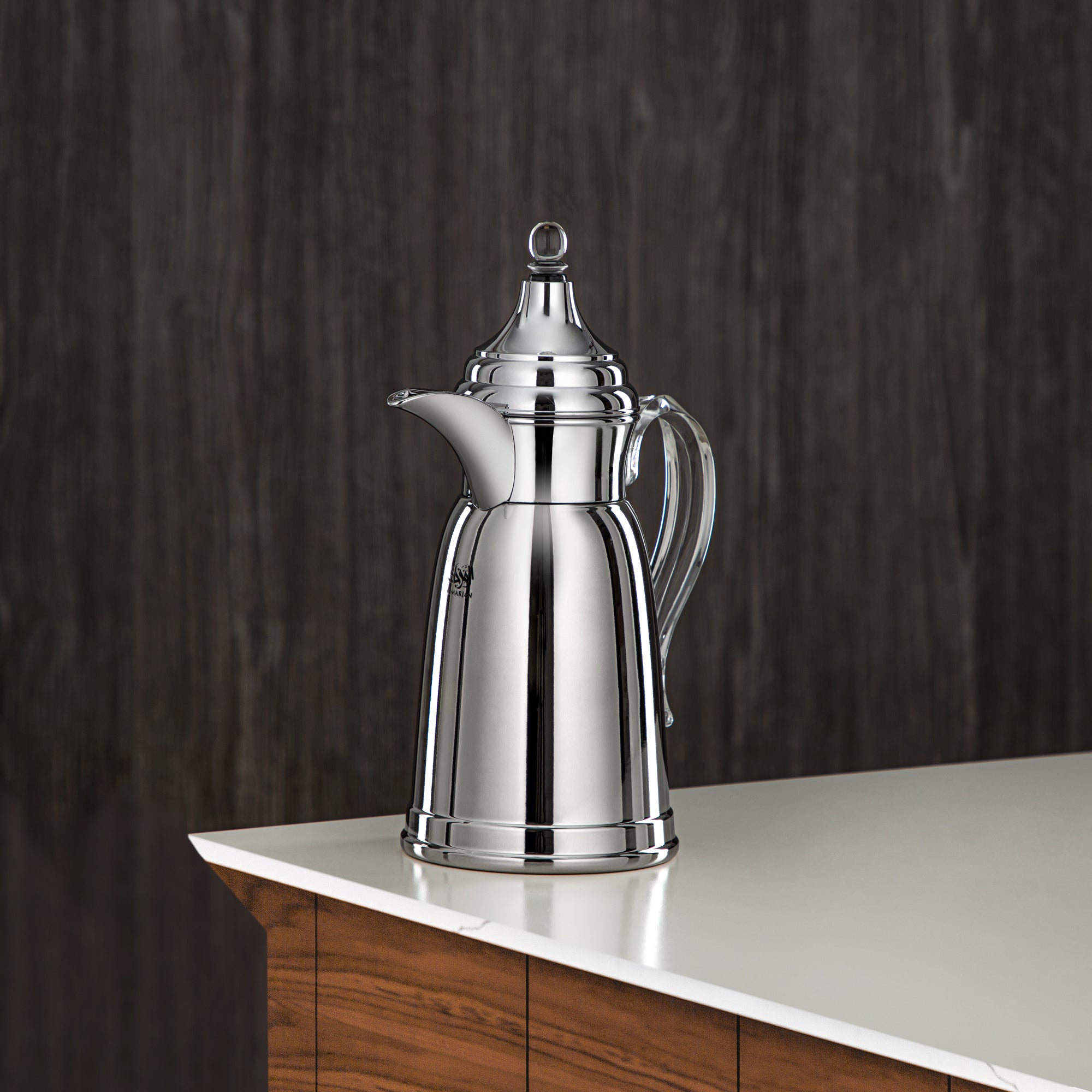 Almarjan 600 ML Stainless Steel Double Wall Flask Silver - SM-2E02-060 C