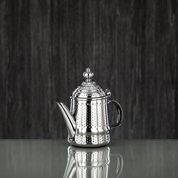 Almarjan 13 Ounce Barari Collection Stainless Steel Teapot Silver - STS0013044