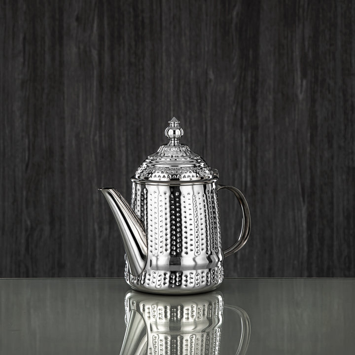 Almarjan 18 Ounce Barari Collection Stainless Steel Teapot Silver - STS0013045