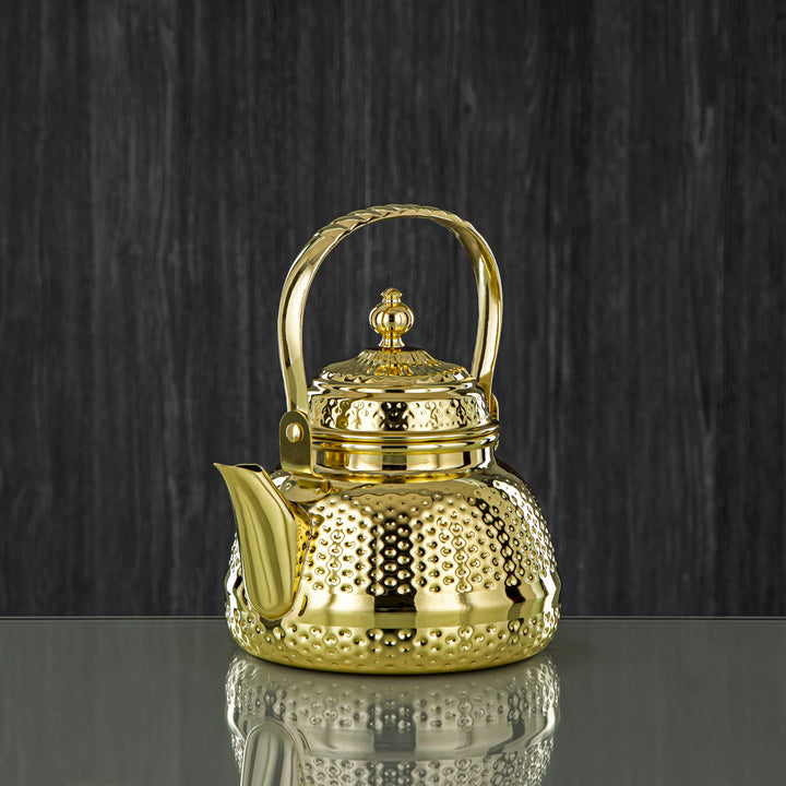 Almarjan 1 Liter Barari Collection Stainless Steel Tea Kettle Gold - STS0013080