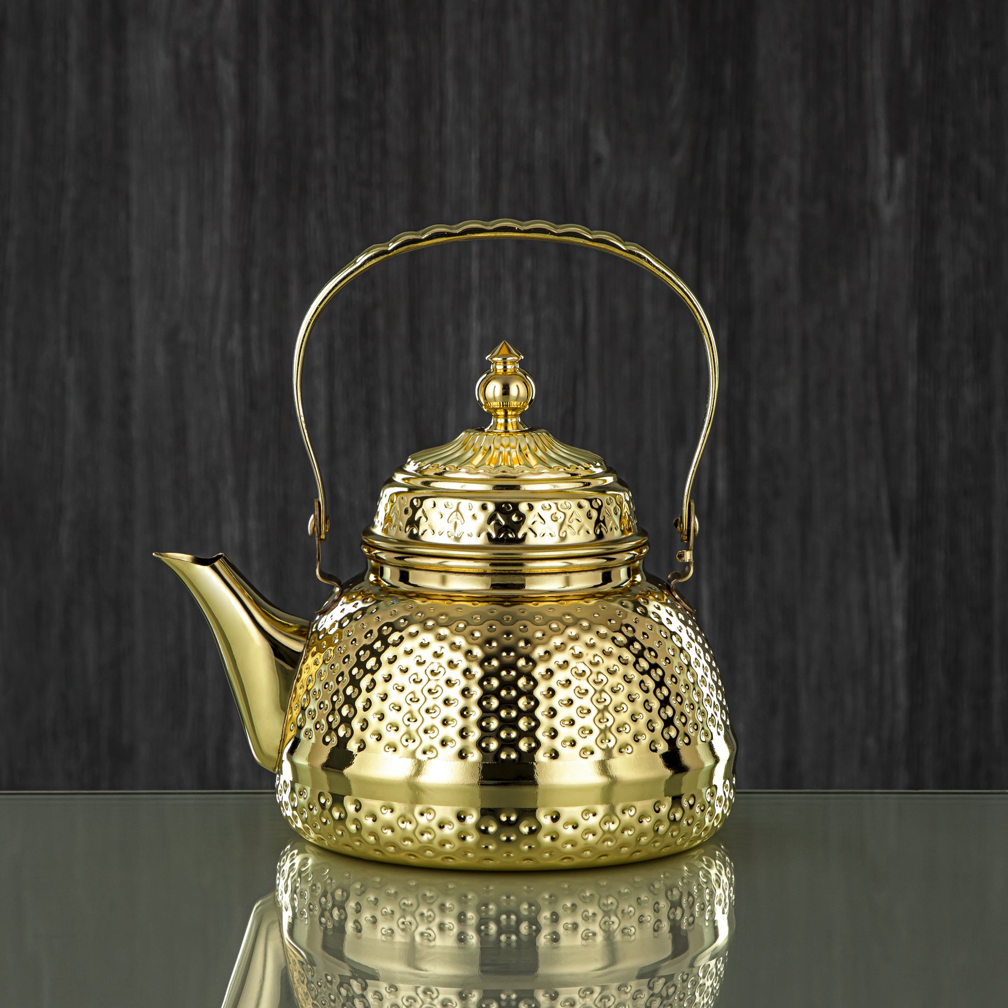 Almarjan 1.5 Liter Barari Collection Stainless Steel Tea Kettle Gold - STS0013081