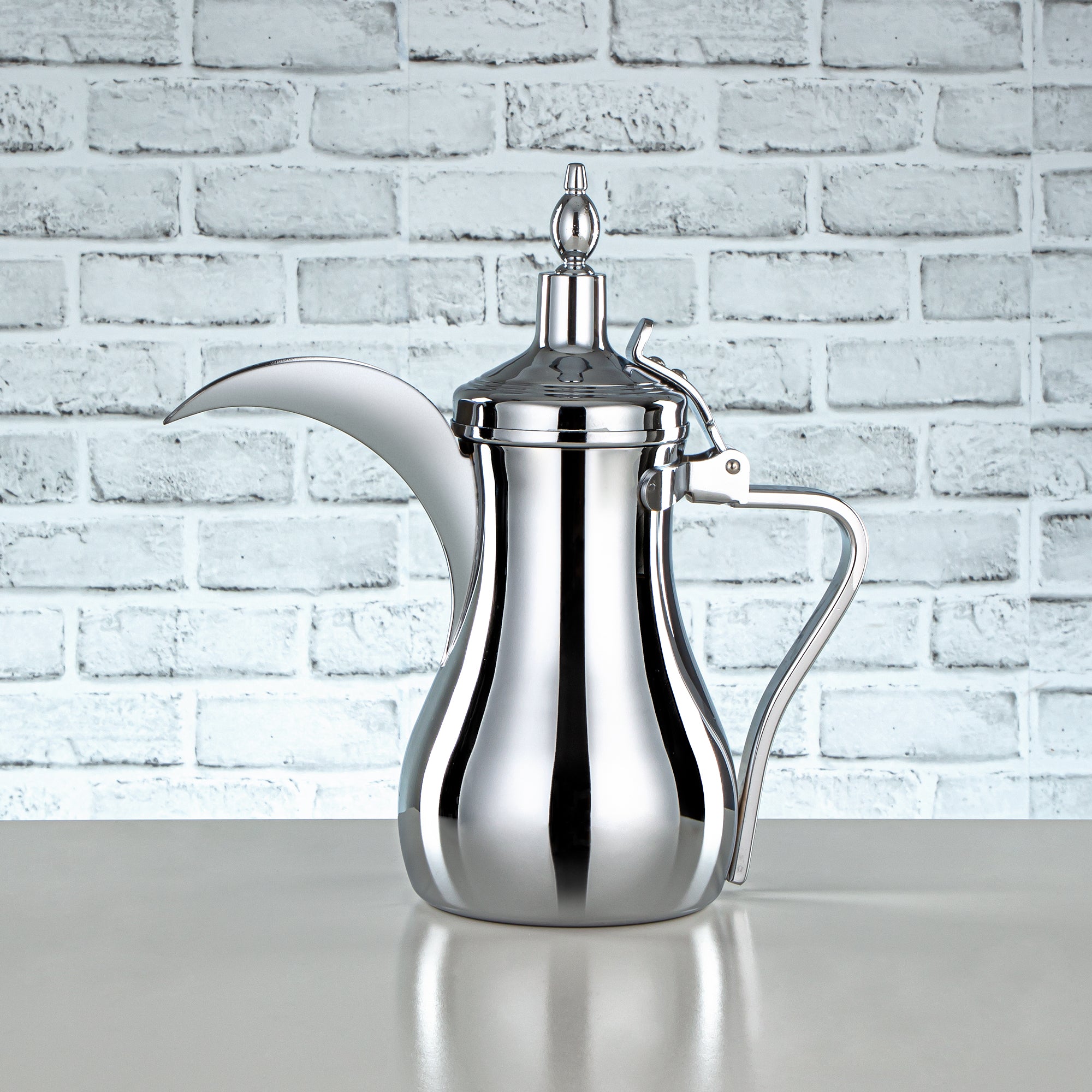 Almarjan 2 Pieces Albawadi Collection Stainless Steel Tea & Coffee Set - STS0013126