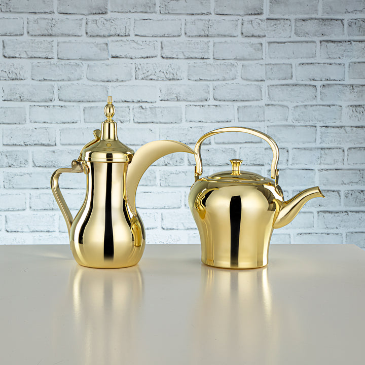 Almarjan 2 stykker Albawadi Collection rustfrit stål te- og kaffesæt - STS0013127